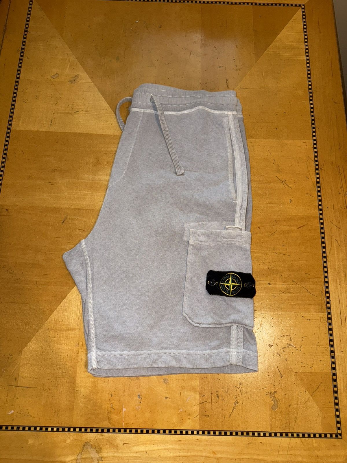 Stone Island Stone Island Gray Cargo Sweat Shorts Size US 34 / EU 50 - 2 Thumbnail