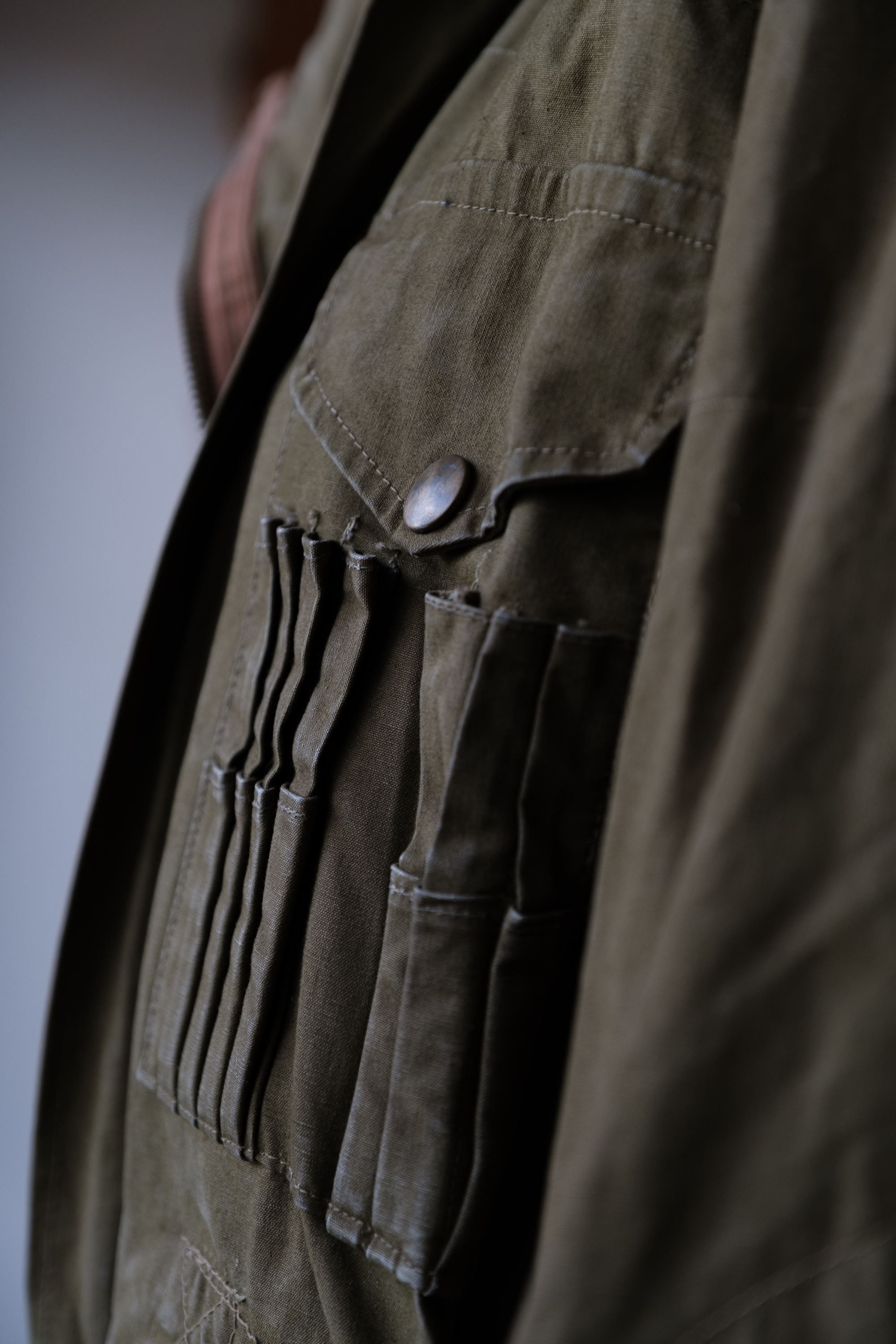 Vintage Vintage 1950s Belgian army tank suit coveralls Size US 32 / EU 48 - 4 Thumbnail