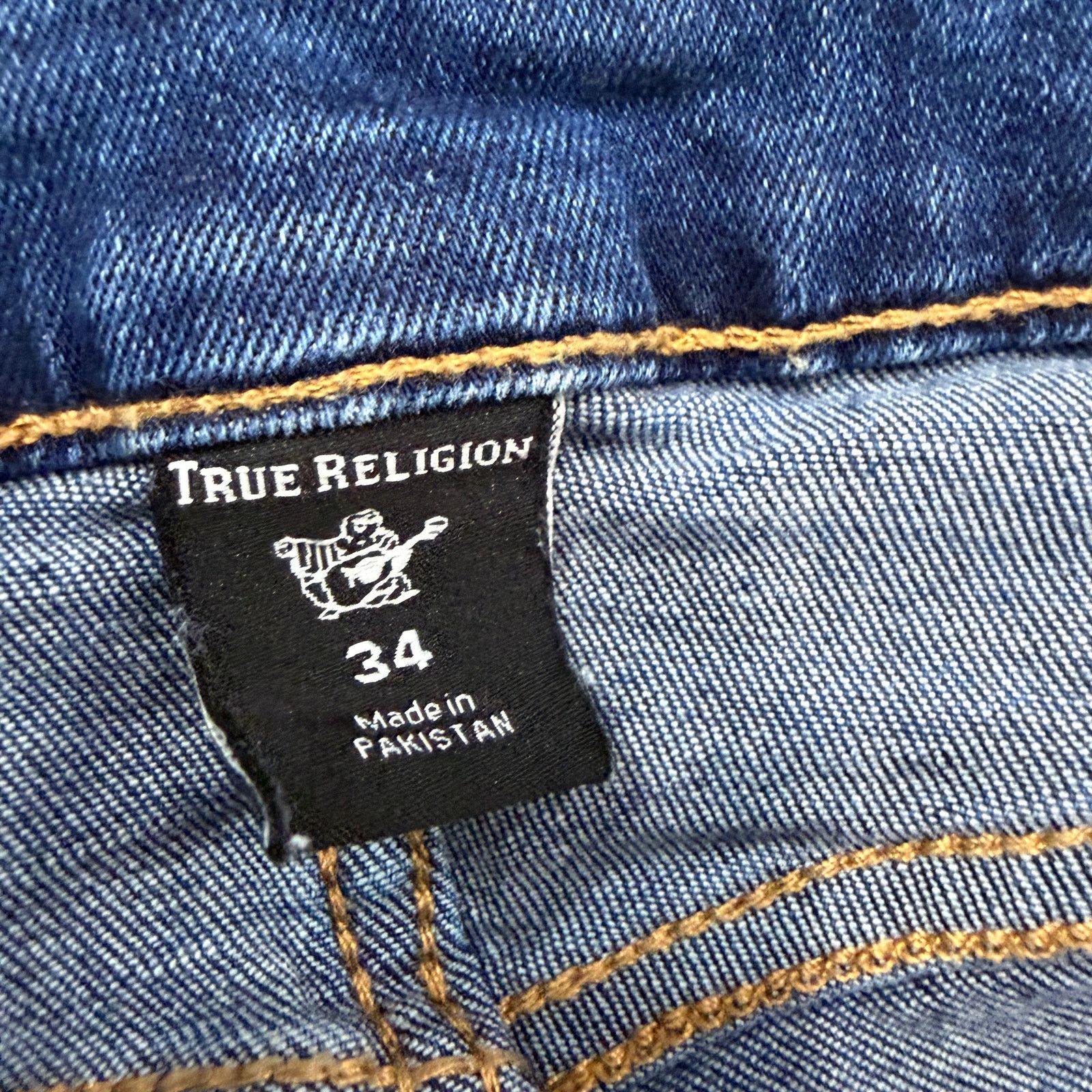 True Religion True Religion Jennie Curvy Mid Rise Skinny Jeans Women's 34 Size 34" / US 12 / IT 48 - 6 Thumbnail