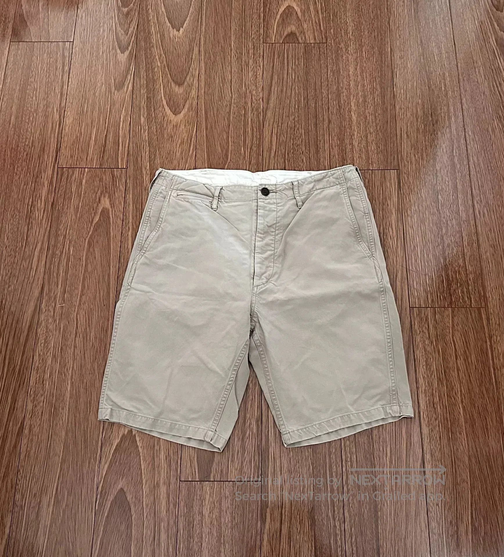 Visvim VISVIM Chino Shorts in Beige. Size US 28 / EU 44 - 1 Thumbnail