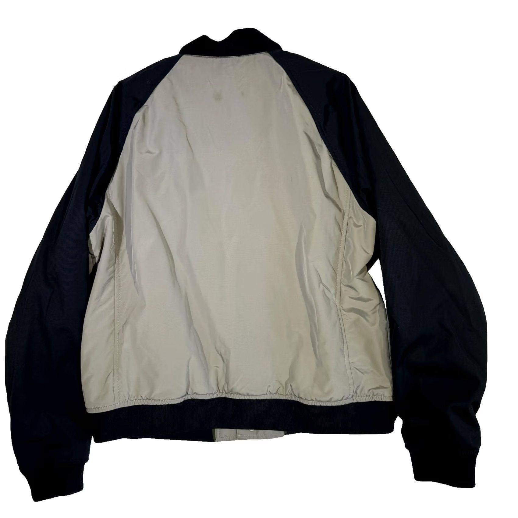 Banana Republic Banana Republic Jacket Mens XL Gray Navy Blue Bomber Varsity Snap Front Size US XL / EU 56 / 4 - 3 Thumbnail