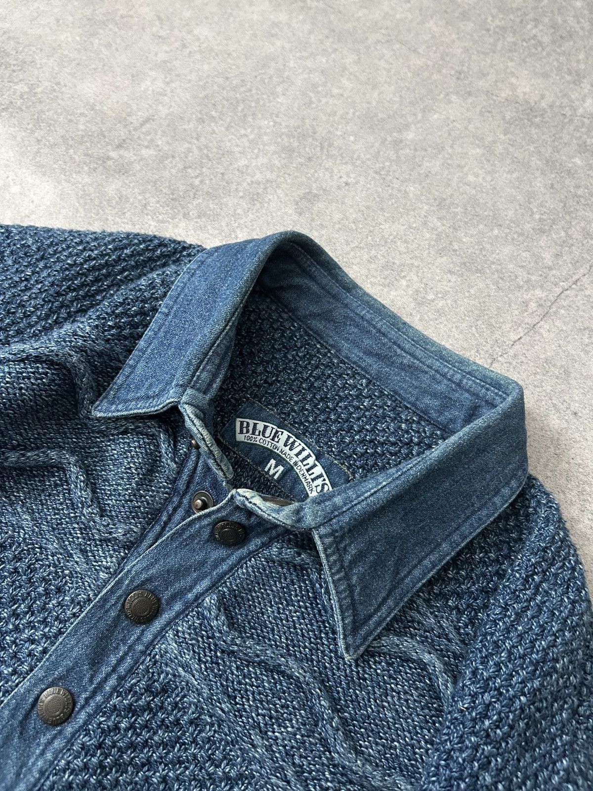 Vintage Vintage Blue Willies knit blue sweaters mens denmark Size US M / EU 48-50 / 2 - 4 Thumbnail