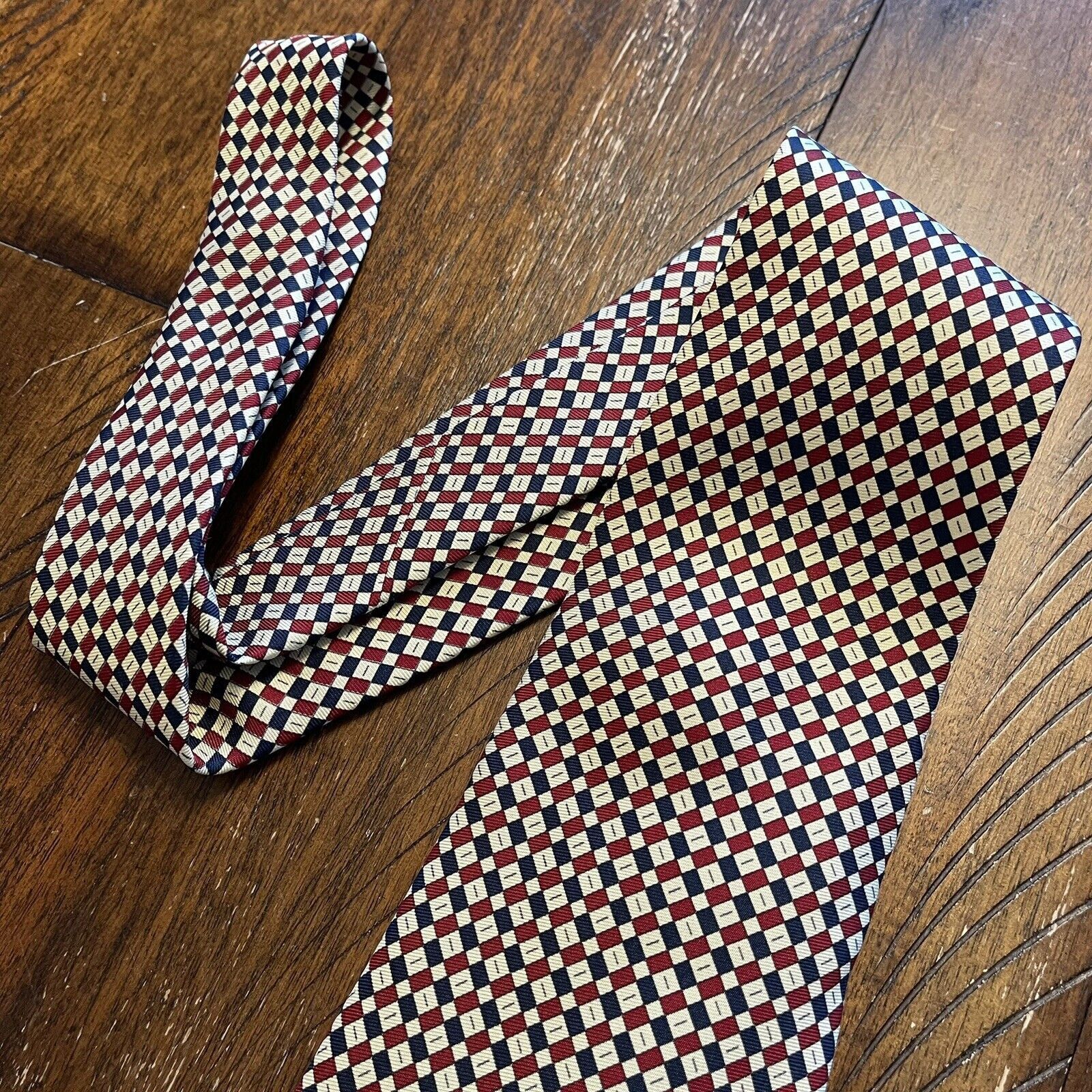 Polo Ralph Lauren Polo Ralph Lauren Vtg Multi Microcheck Silk Tie Nordstrom Size ONE SIZE - 4 Thumbnail