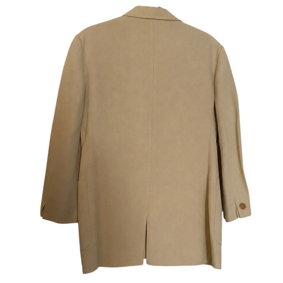 Romeo Gigli Romeo Gigli Beige Linen Blazer Size 44R - 2 Thumbnail