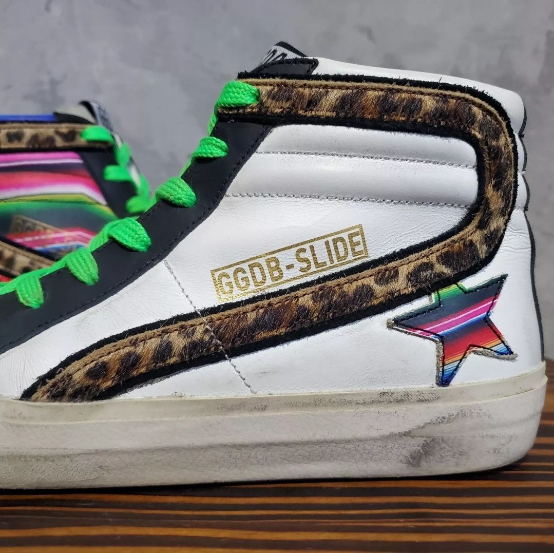 Golden Goose Golden Goose Slide High Top Sneaker 38 Rainbow Black Size US 8 / IT 38 - 17 Thumbnail