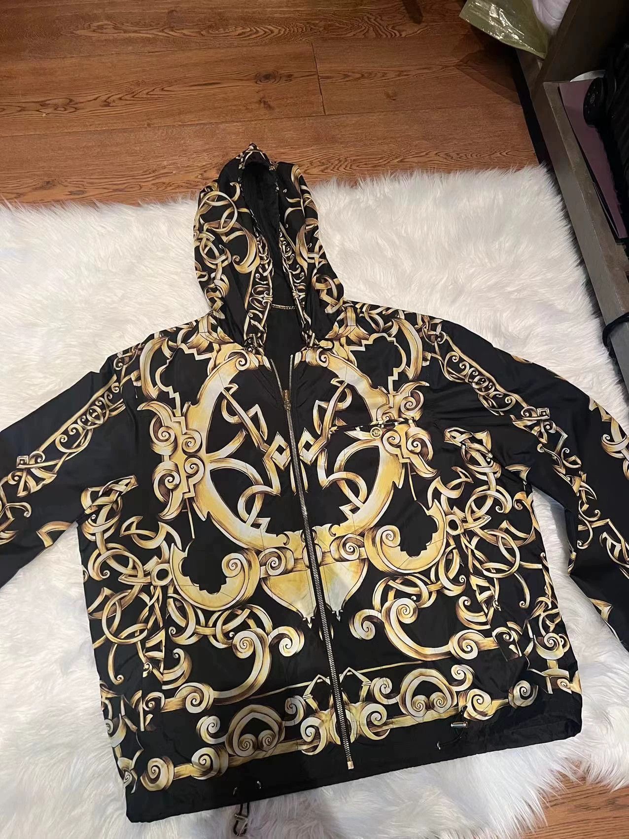 Versace Versace Baroque Print Zip Jacket Size US XL / EU 56 / 4 - 1 Thumbnail