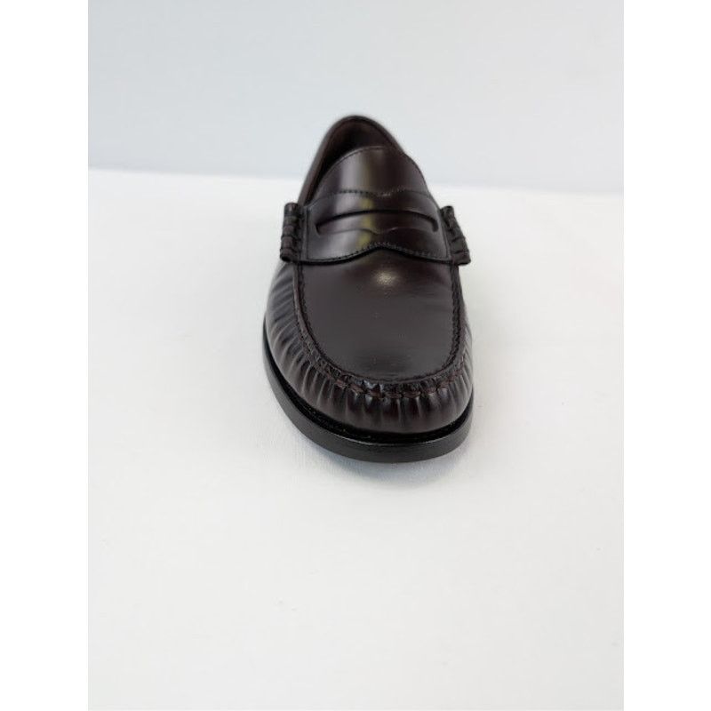 Celine o1rshd1 Luco Polished Calfskin Loafer Boots in Burgundy 40 Size US 7 / EU 40 - 14 Thumbnail