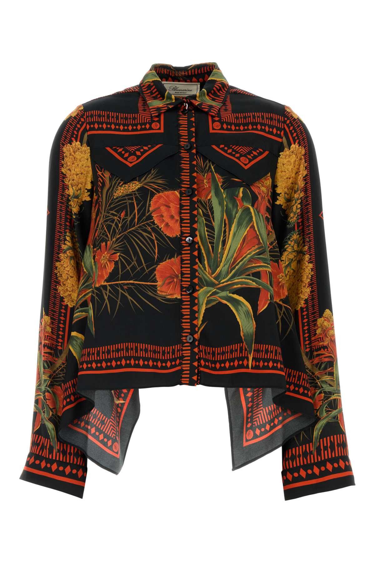 Blumarine Printed Twill Shirt Size M / US 6-8 / IT 42-44 - 1 Thumbnail