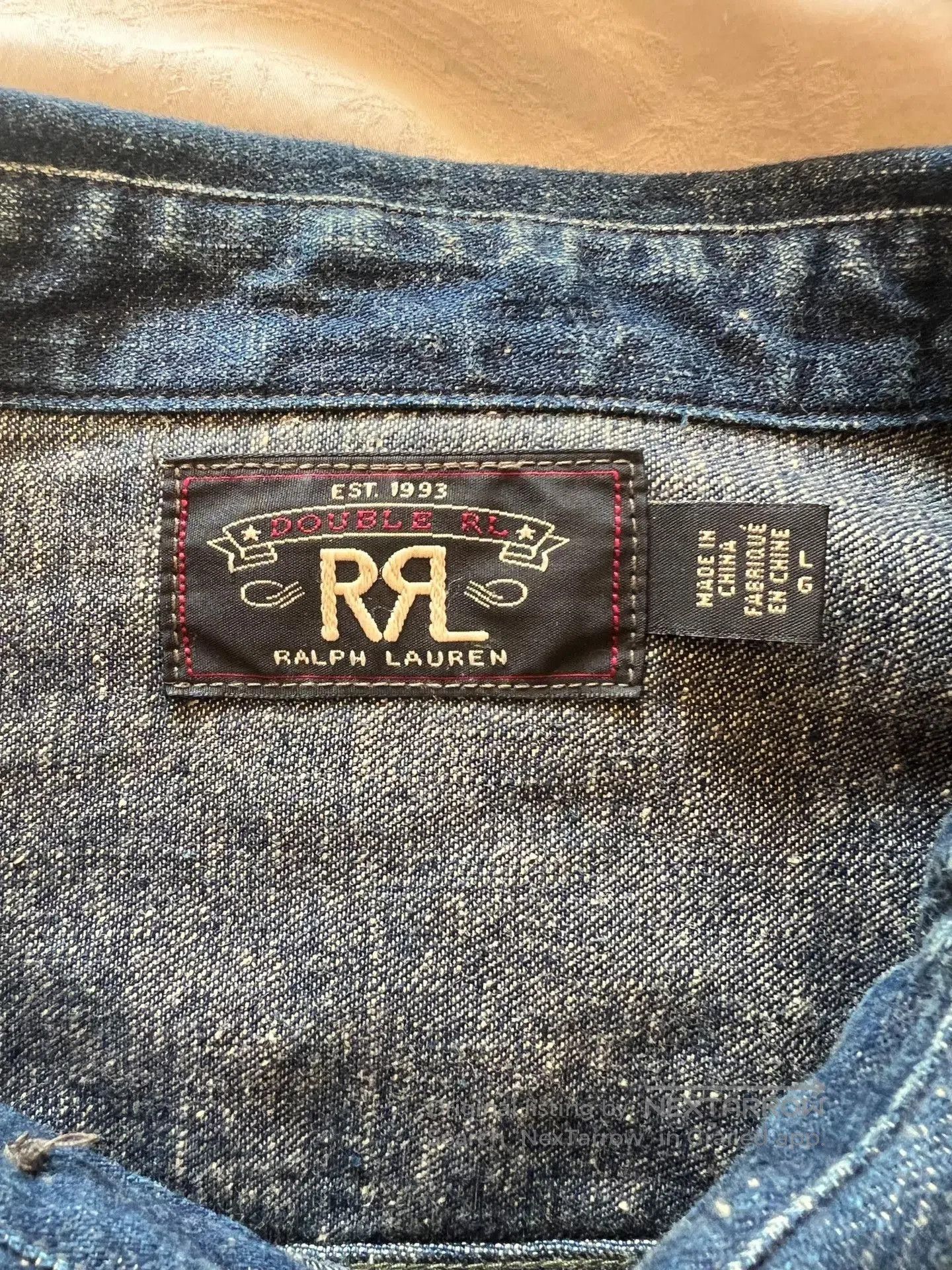RRL Ralph Lauren RRL Double RL Denim Thick Shirt. Size US L / EU 52-54 / 3 - 2 Thumbnail