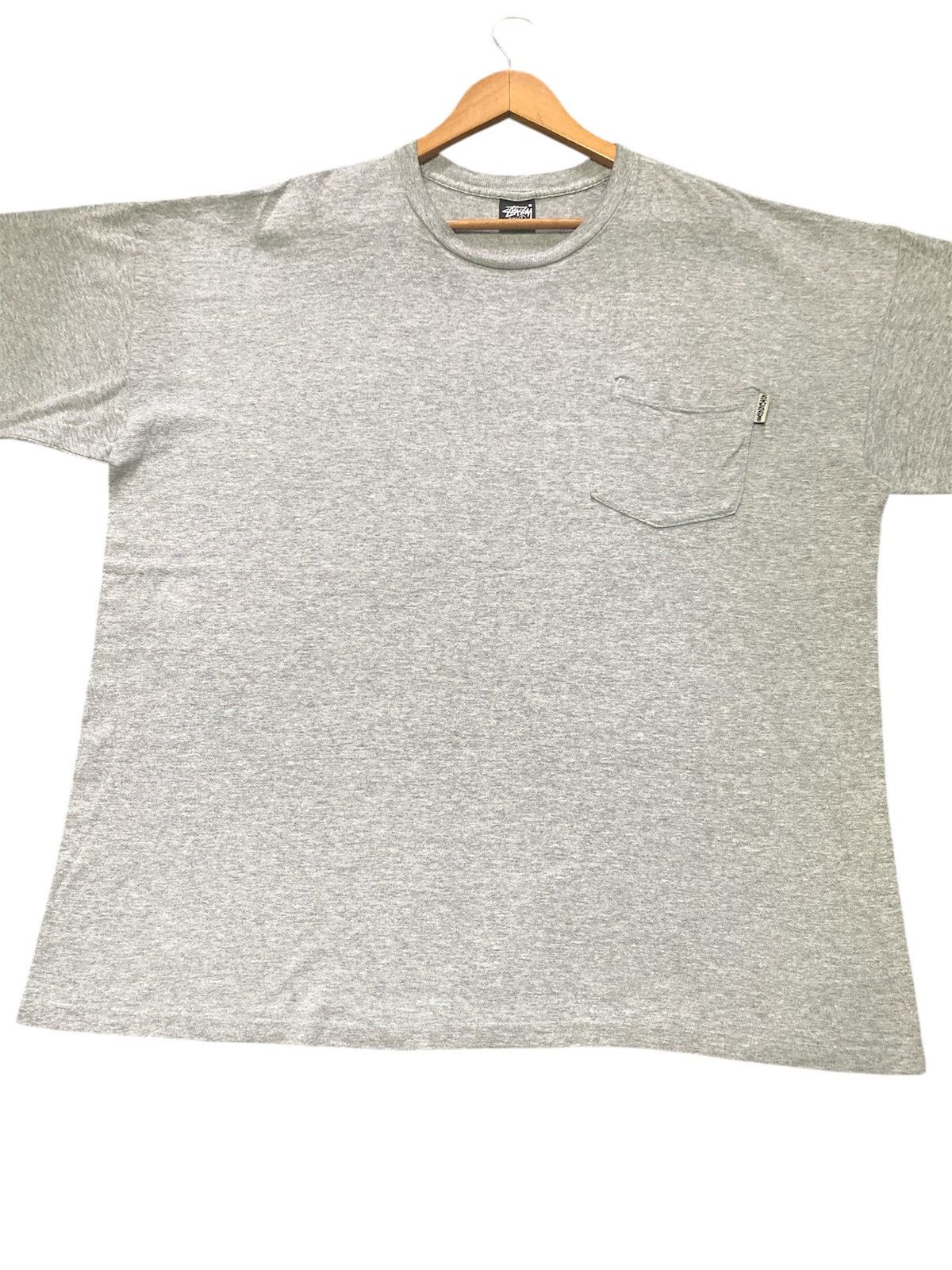 Stussy × Vintage 💥RARE💥VINTAGE 90S STUSSY PLAIN POKET TEE 🔥 Size US L / EU 52-54 / 3 - 4 Thumbnail