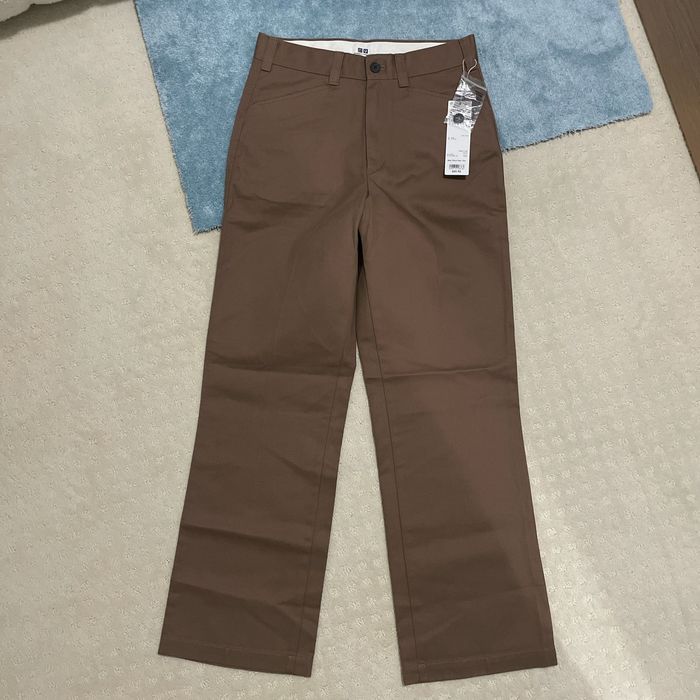 U Wide Fit Pleated Chino Pants
