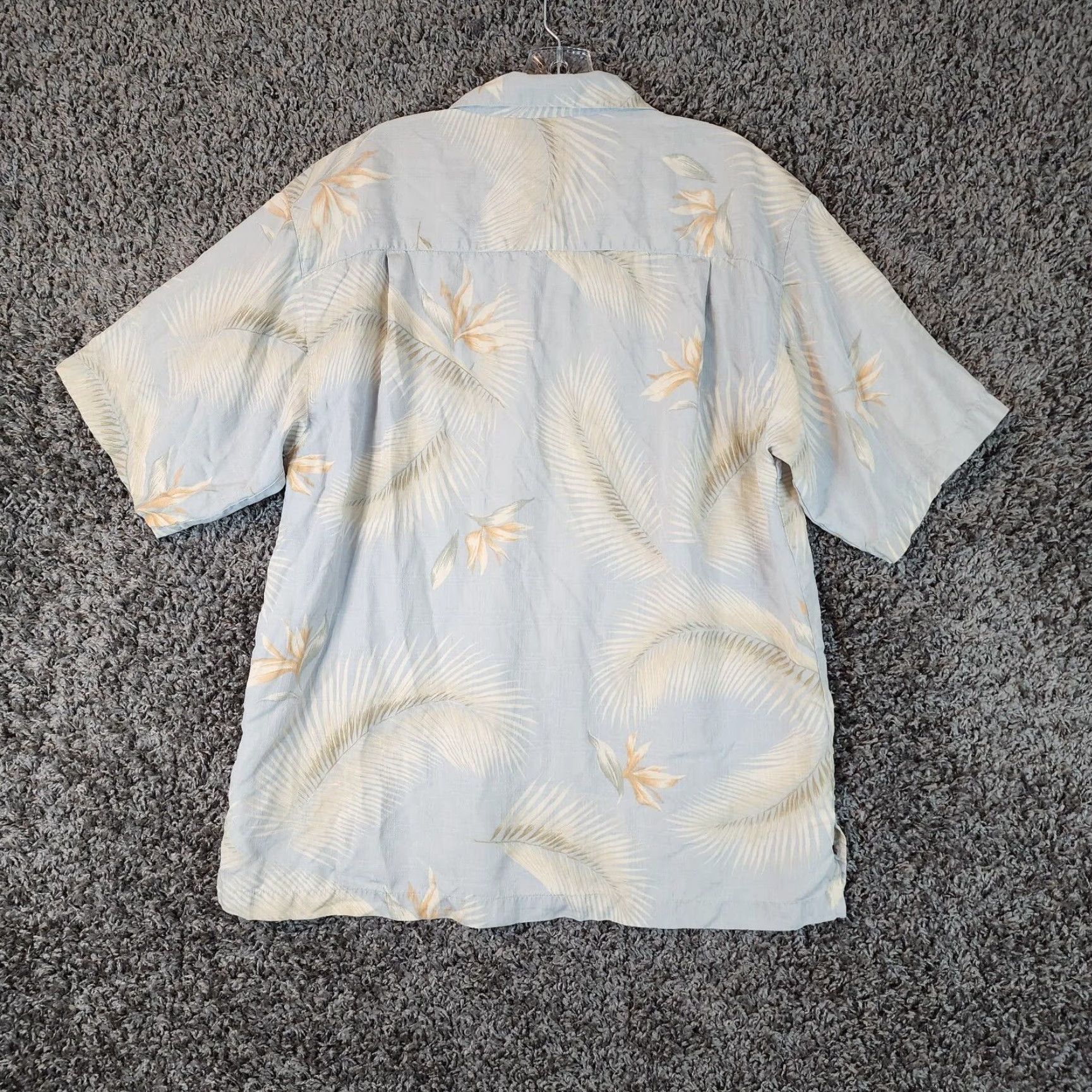 Vintage VINTAGE Luau Silk Floral Button-Up Shirt Adult Medium Blue Casual Mens Size US 31 - 5 Thumbnail