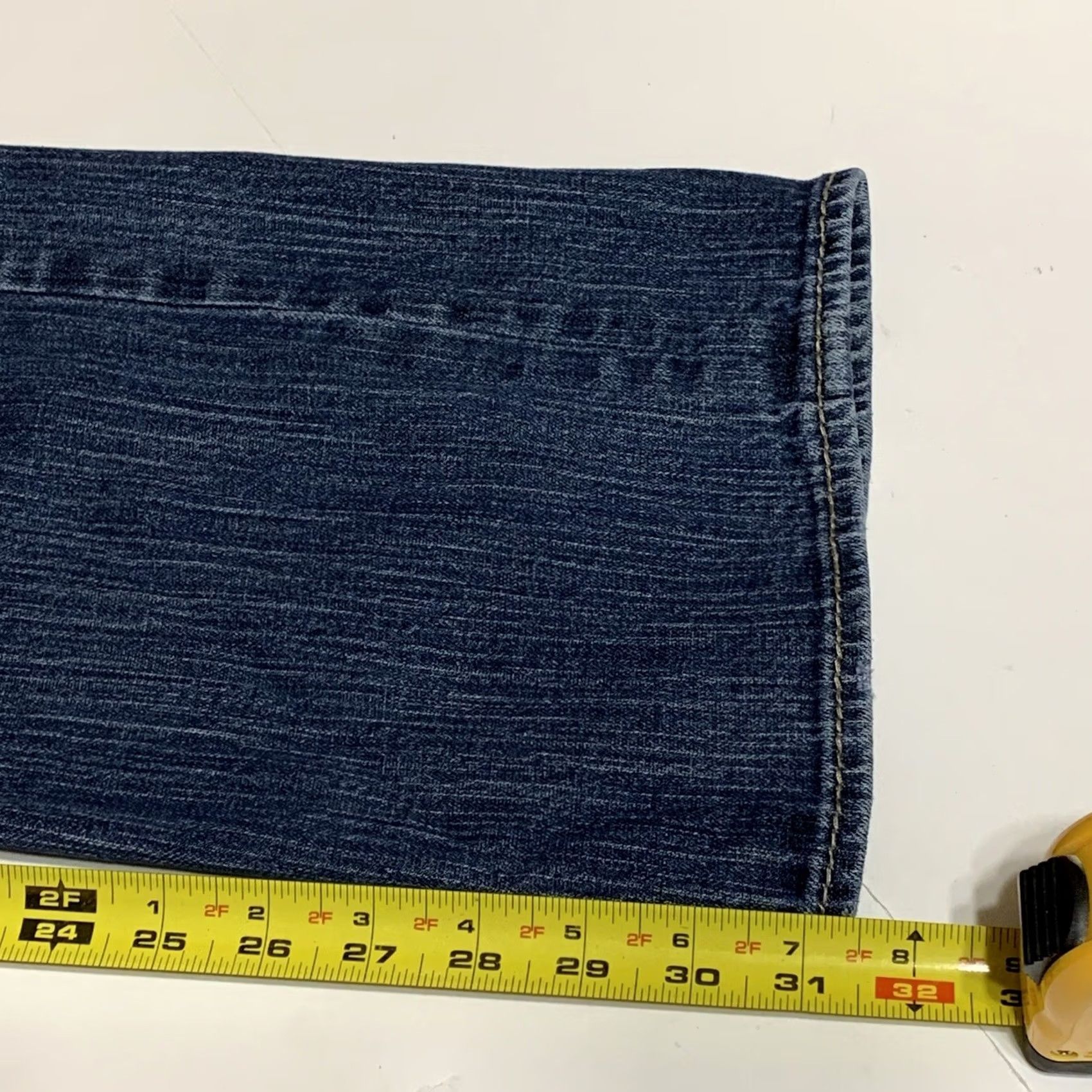 BKE BKE Mens DEREK Bootcut Jeans Blue Denim 34x31 Regular Size 34 8.5in Leg Opening Buckle Bke Cowboy Western Rockabilly Style Mens Size US 34 / EU 50 - 7 Thumbnail