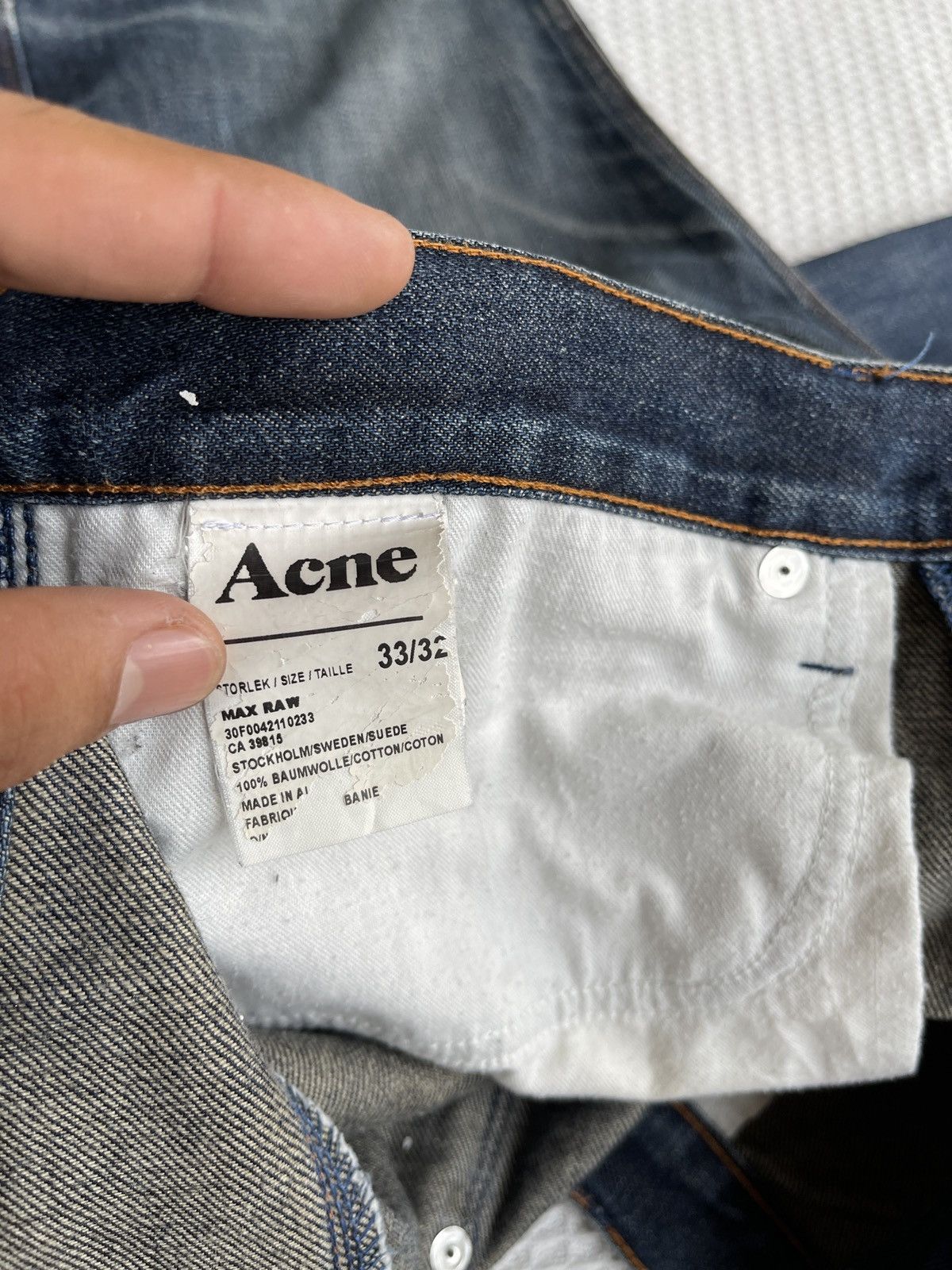 Acne Studios AW15🔥ACNE STUDIO🔥Fade Blue Jeans Slim Straight Size US 34 / EU 50 - 13 Thumbnail