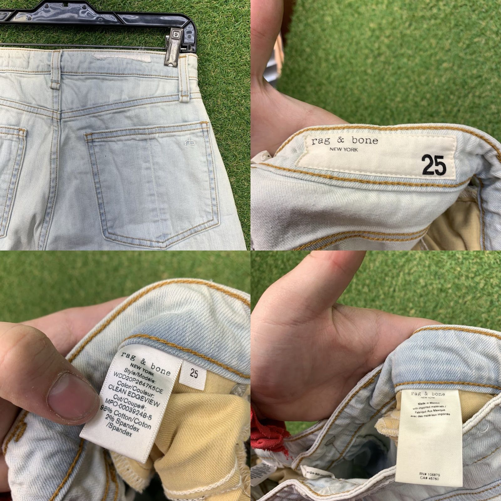 Rag & Bone rag & bone Jeans Womens 25 Regular 27x26 Blue High Rise Slim Stretch 5-Pocket Denim Jeans Rag & Bone Nina Cigarette Ankle Straight High Rise Size 42" / US 20 - 9 Thumbnail
