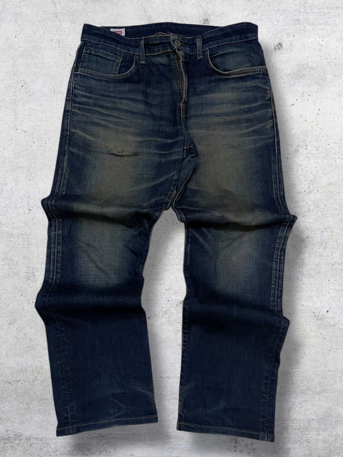 Edwin VINTAGE EDWIN 90S OG JAPAN DESIGNER DISTRESSED MUDWASH DENIM Size US 32 / EU 48 - 1 Thumbnail