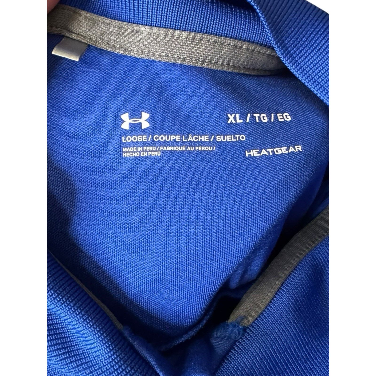 Under Armour Two Under Armour Heat Gear Polo Golf Shirts Loose Fit Blue Size US XL / EU 56 / 4 - 12 Thumbnail