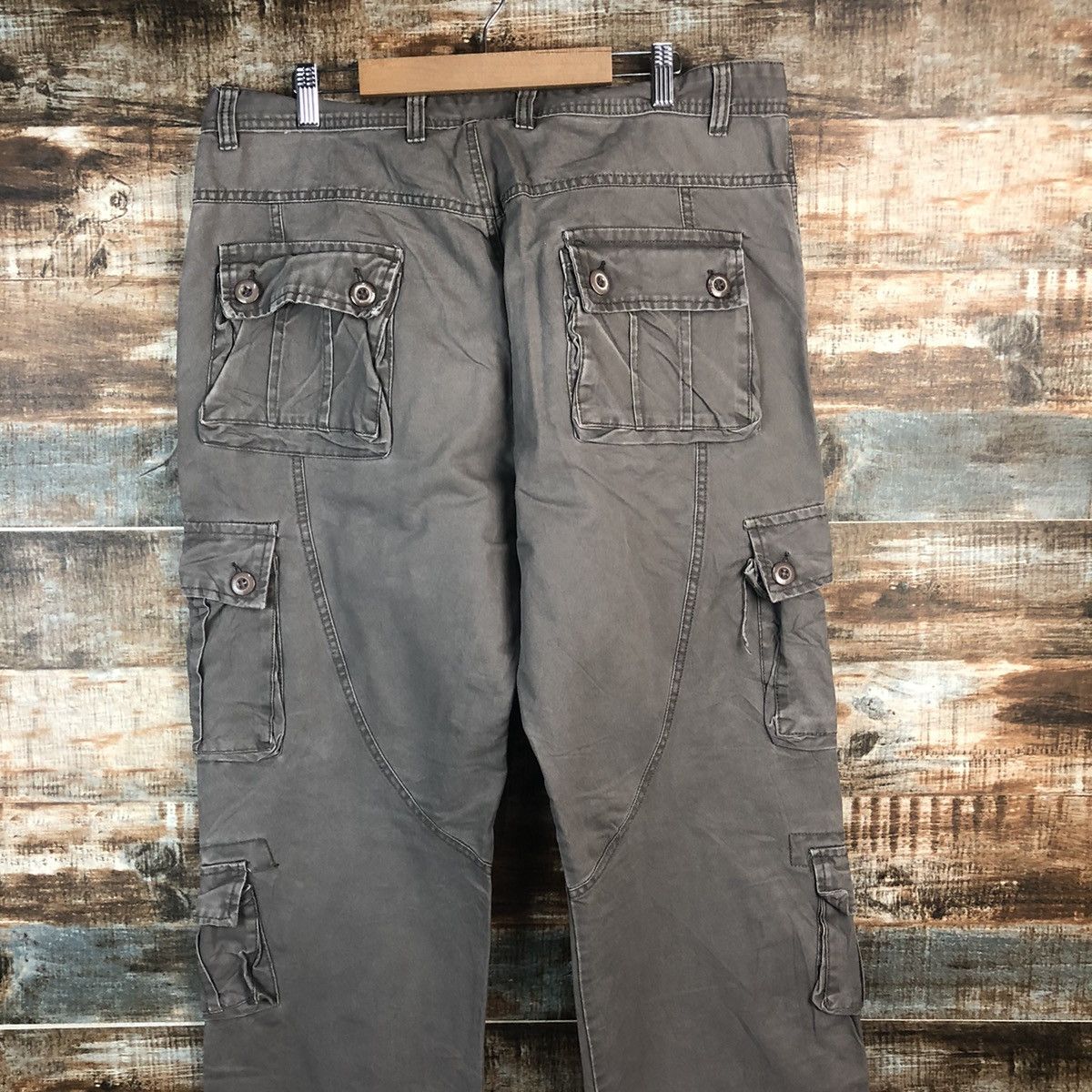 Japanese Brand DL Japanese Brand Brown Cargo Multipocket Pants #C657 Size US 36 / EU 52 - 16 Thumbnail