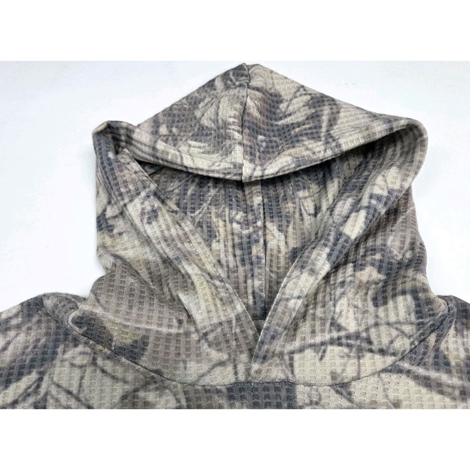 Vintage Negative Space Hoodie Mens M NWT Camo Waffle Knit Pullover Size Size US M / EU 48-50 / 2 - 4 Thumbnail