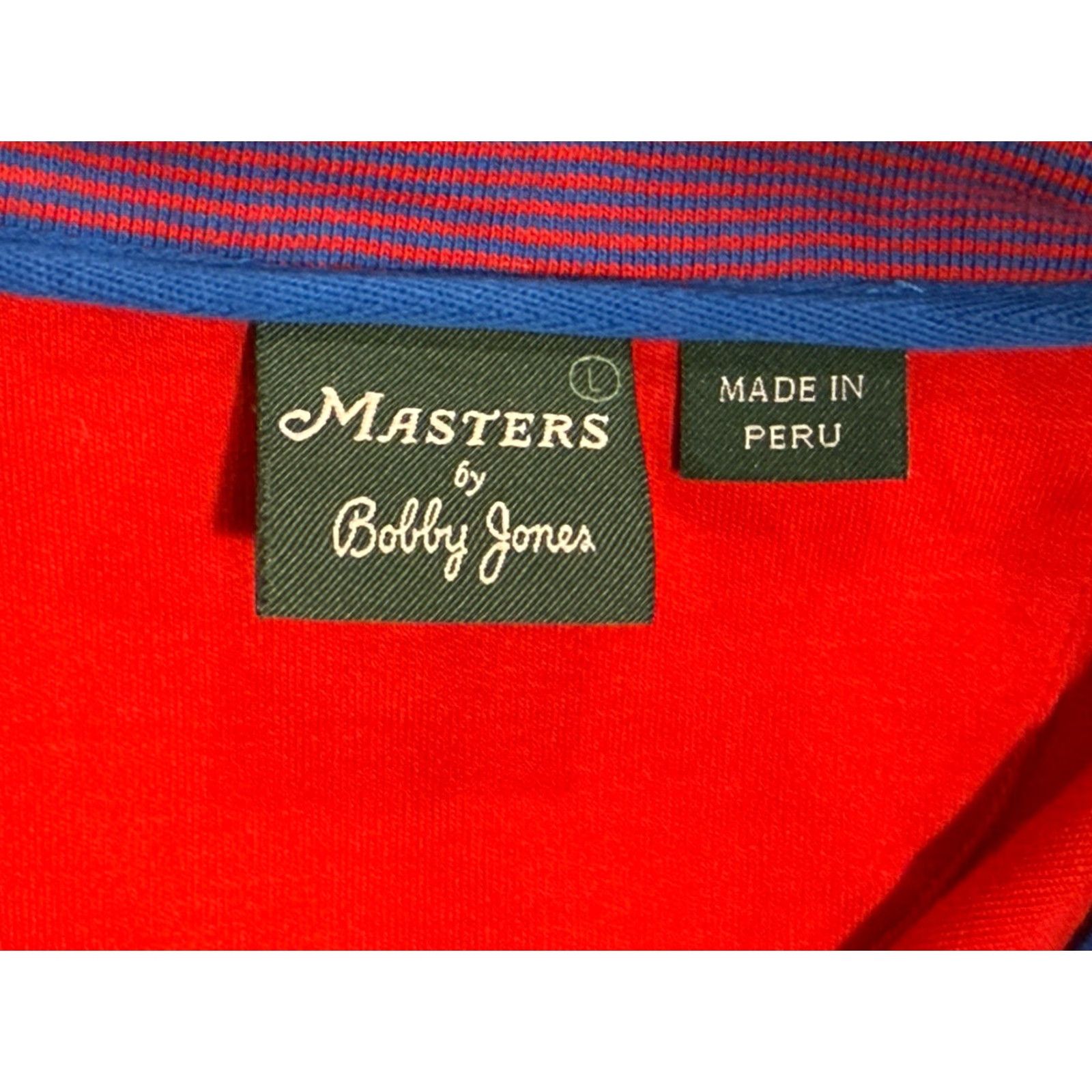Vintage Bobby Jones Masters Golf Sweater Men L Cotton 1/4 Zip Red Size US L / EU 52-54 / 3 - 5 Thumbnail
