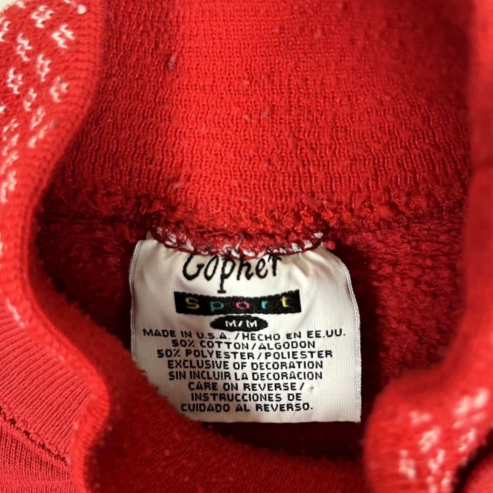 Vintage VINTAGE Gopher Sport Sweatshirt Womens M Red Teddy Bear Christmas Mock Neck 90s Size M / US 6-8 / IT 42-44 - 4 Thumbnail