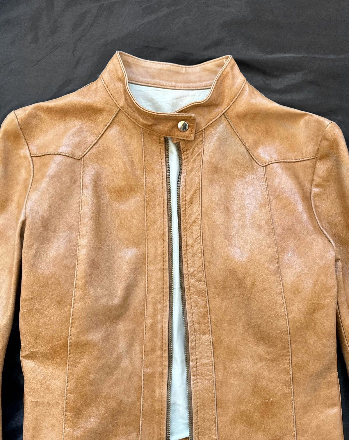 Vintage Amazing leather avant-garde distressed jacket Size M / US 6-8 / IT 42-44 - 7 Thumbnail