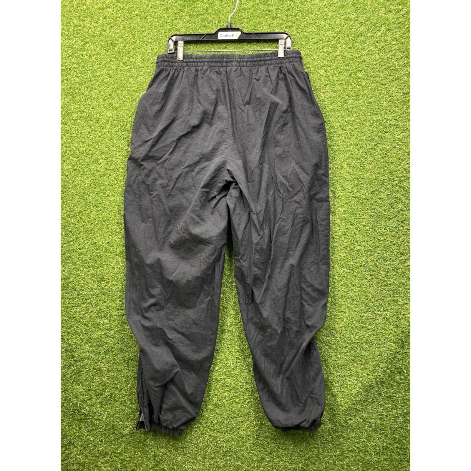 Nike VINTAGE Nike Sweatpants Mens M Black 90s Logo Y2K Comfort Elastic Waist Lined Pockets Athletic Straight Pants Size US 31 - 2 Thumbnail