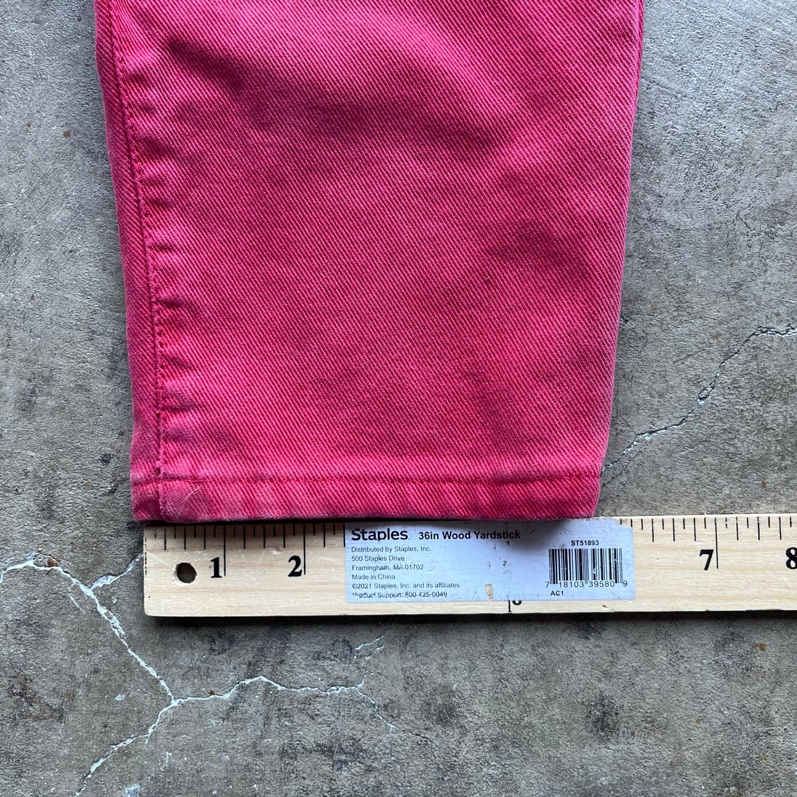 Vintage VERSACE COUTURE JEANS RED DENIM 24X28 Size 24" / US 00 / IT 34 - 7 Thumbnail