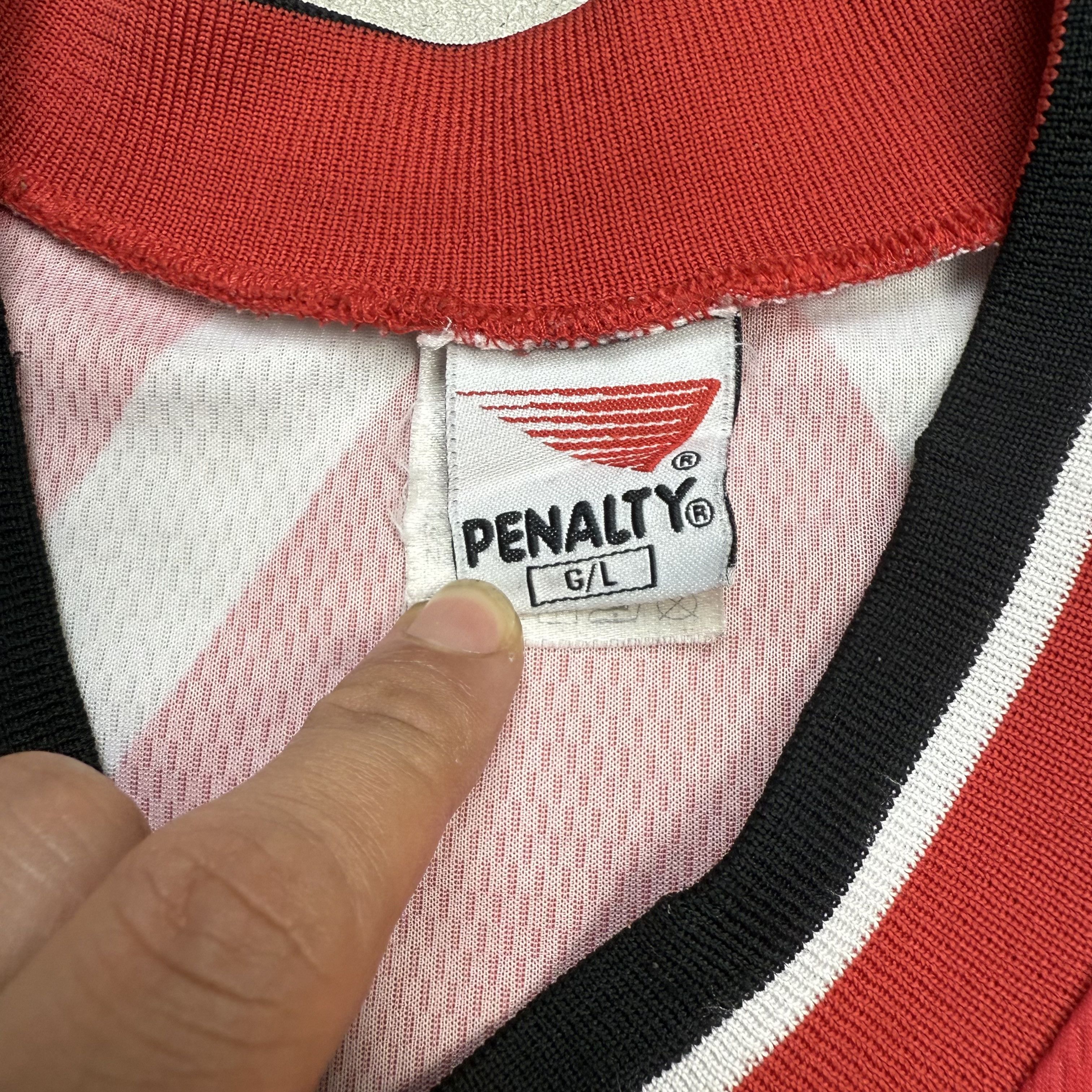 Vintage Sao Paulo FC 2000-2001 Training Jersey Penalty Size US L / EU 52-54 / 3 - 4 Thumbnail