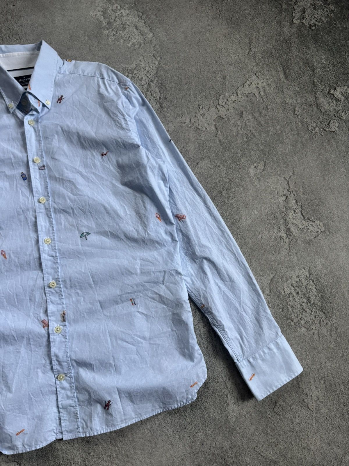 Hackett Hackett London M all printed sailor theme shirt button up Size US M / EU 48-50 / 2 - 6 Thumbnail
