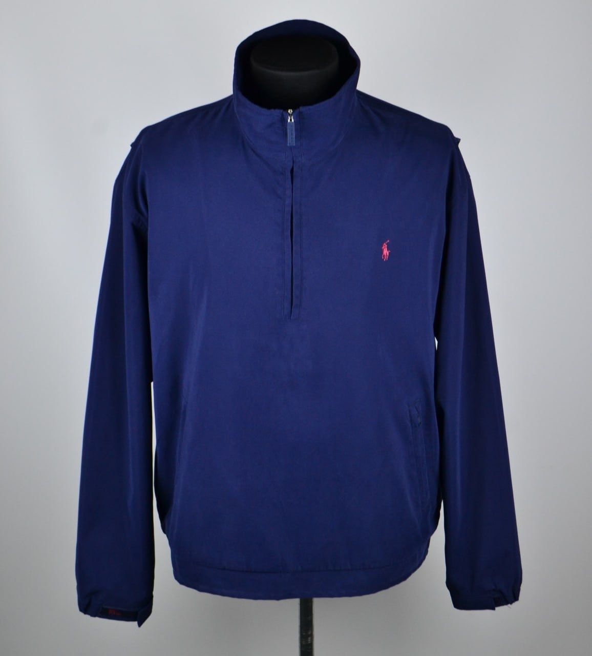 Vintage Ralph Lauren Polo Golf Jacket Mens Windbreaker Blue