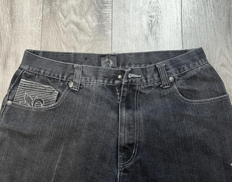 Japanese Brand Oversized Embroidered Baggy Jean Size US 36 / EU 52 - 5 Thumbnail