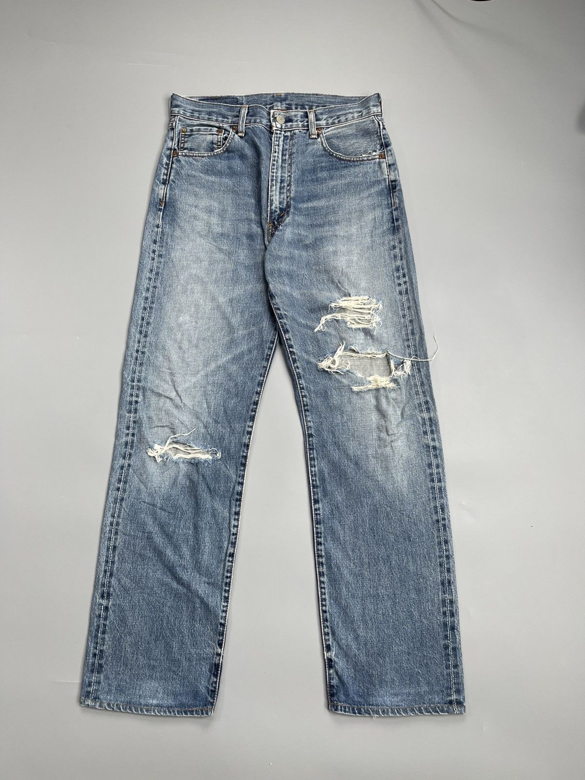 Levi's Vintage Clothing LEVI’S 501 blue denim jeans Size US 31 - 1 Thumbnail