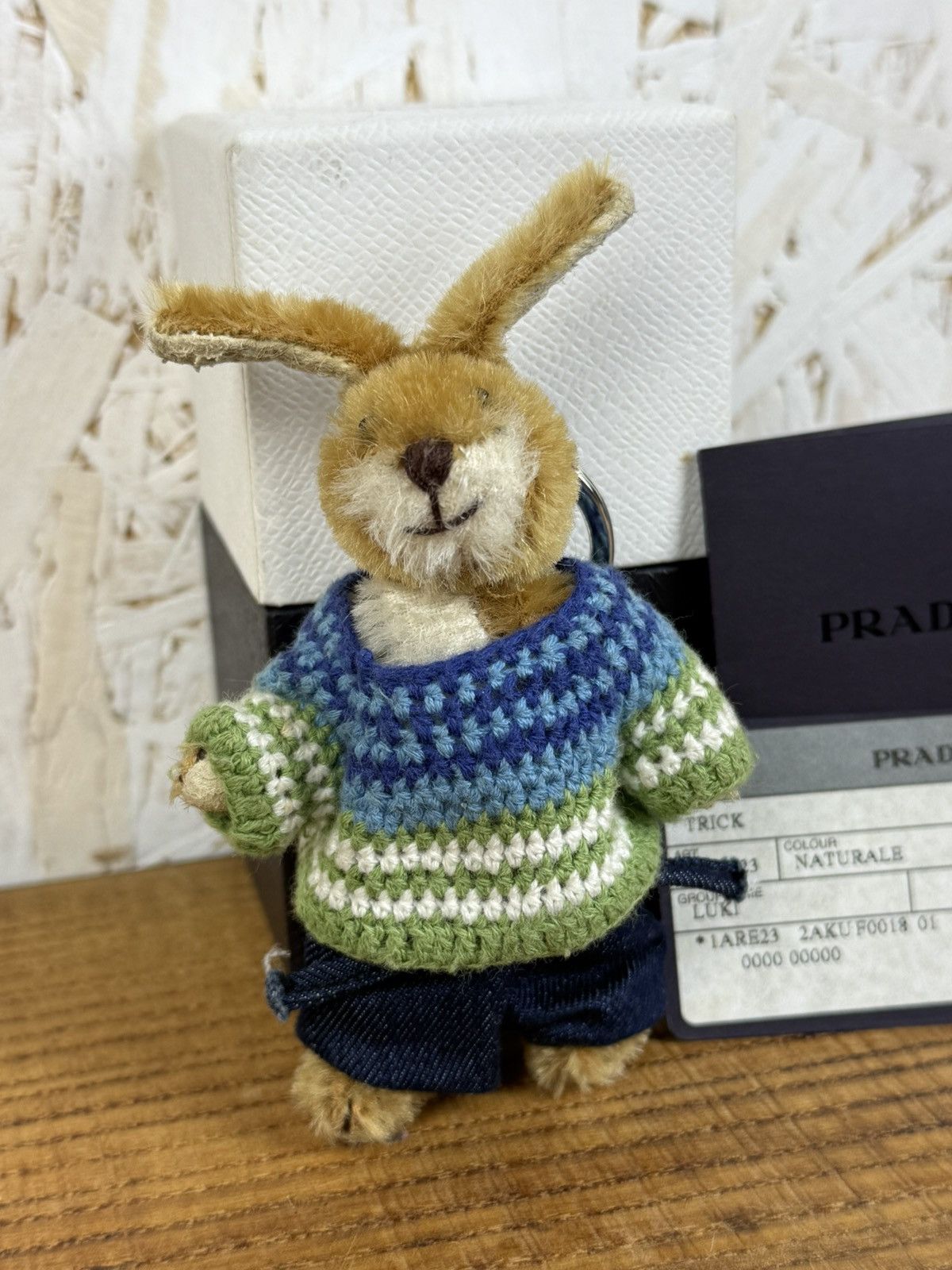 Vivienne Westwood Prada Luki Bunny Rabbit In Sweater Charm Keychain Key Holder Size ONE SIZE - 1 Thumbnail