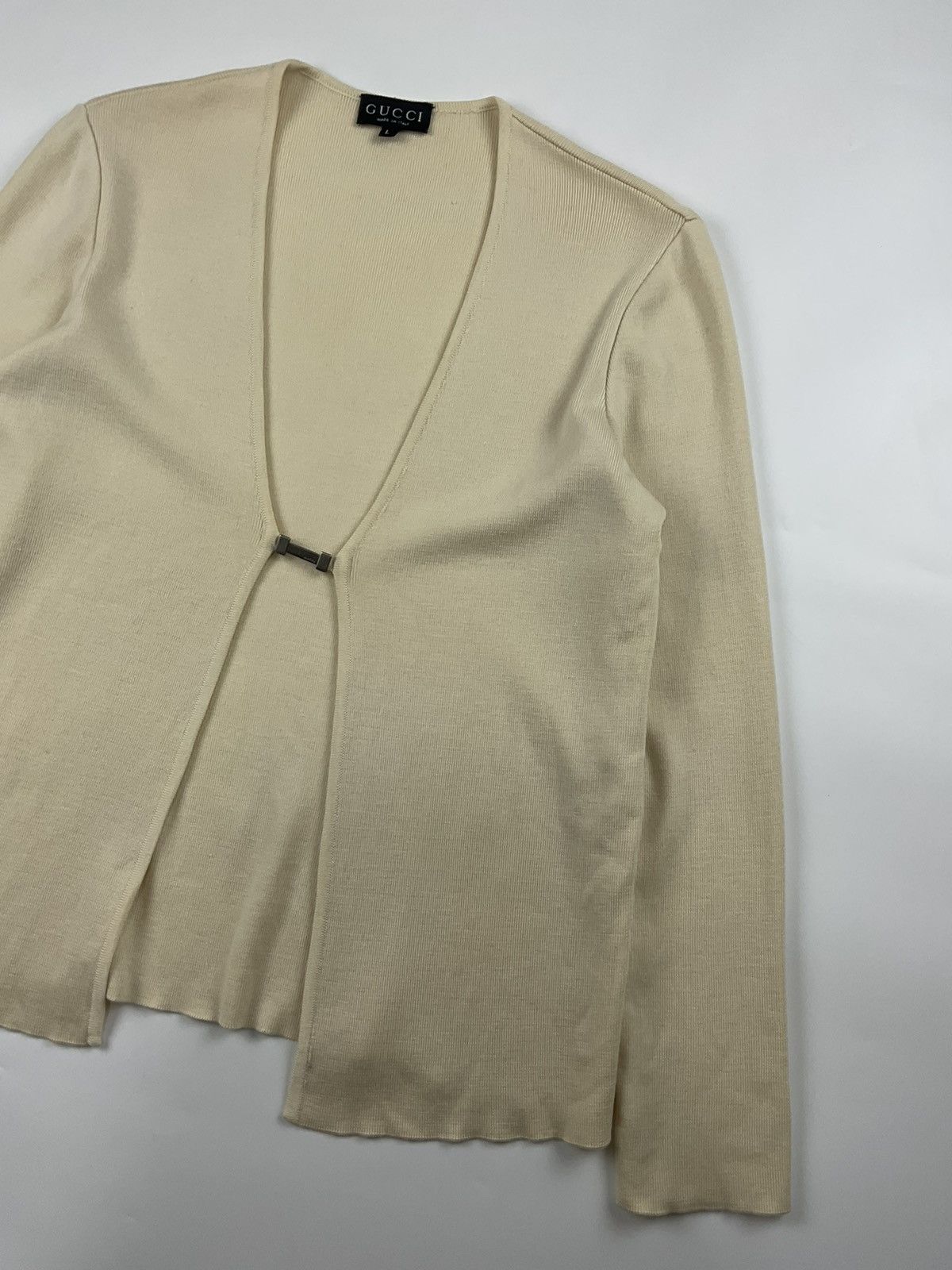 Gucci Gucci S/S'97 Wool Silk Cashmere Blend Knit Top Cardigan Size L / US 10 / IT 46 - 4 Thumbnail