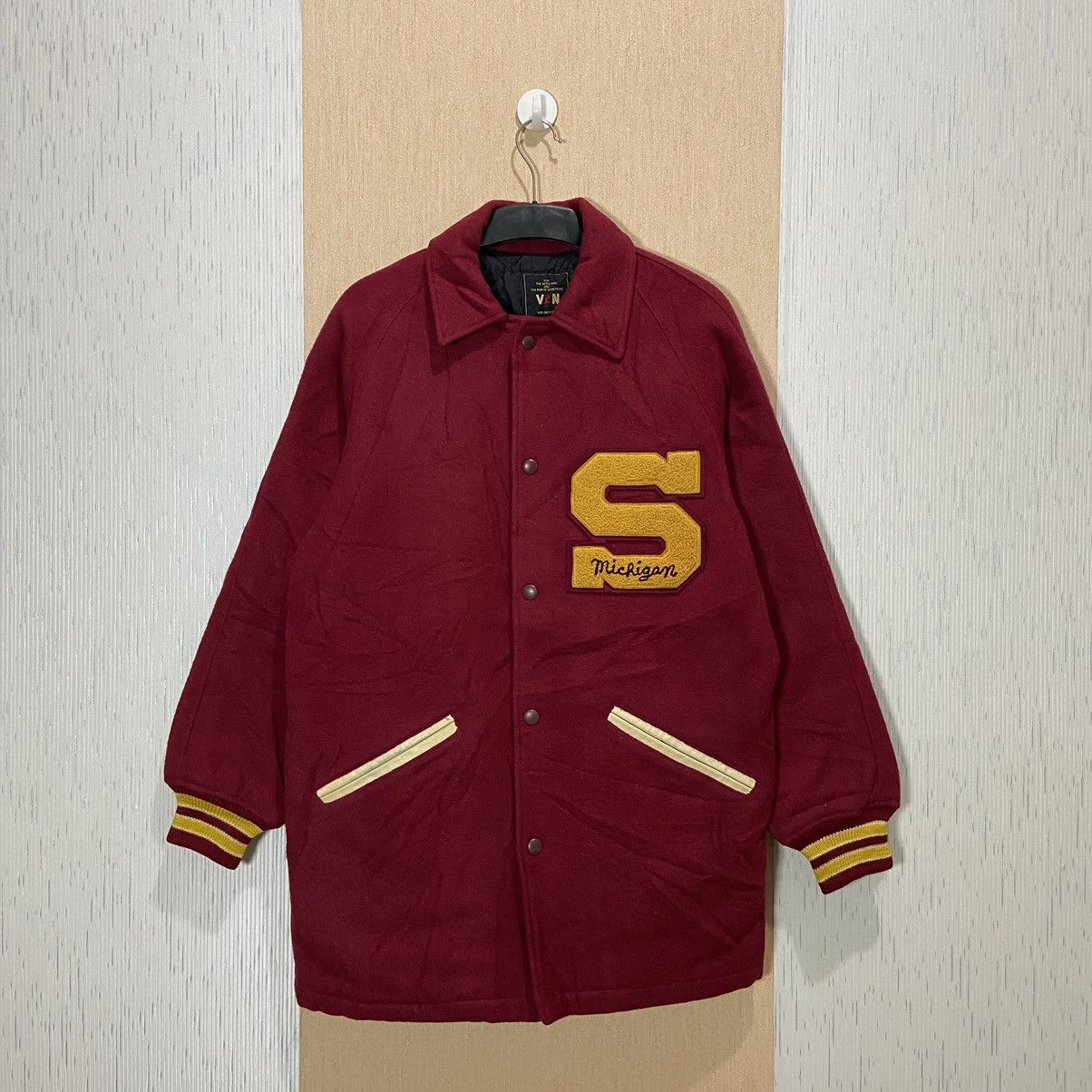 Vintage VAN JAC Long Varsity Wol Jacket
