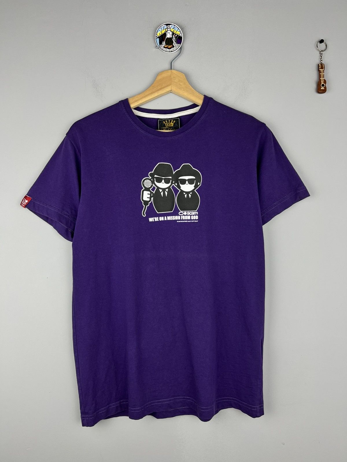 Designer × Vintage Fishbone Scam 2009 Short Sleeve T shirt Size US S / EU 44-46 / 1 - 1 Thumbnail