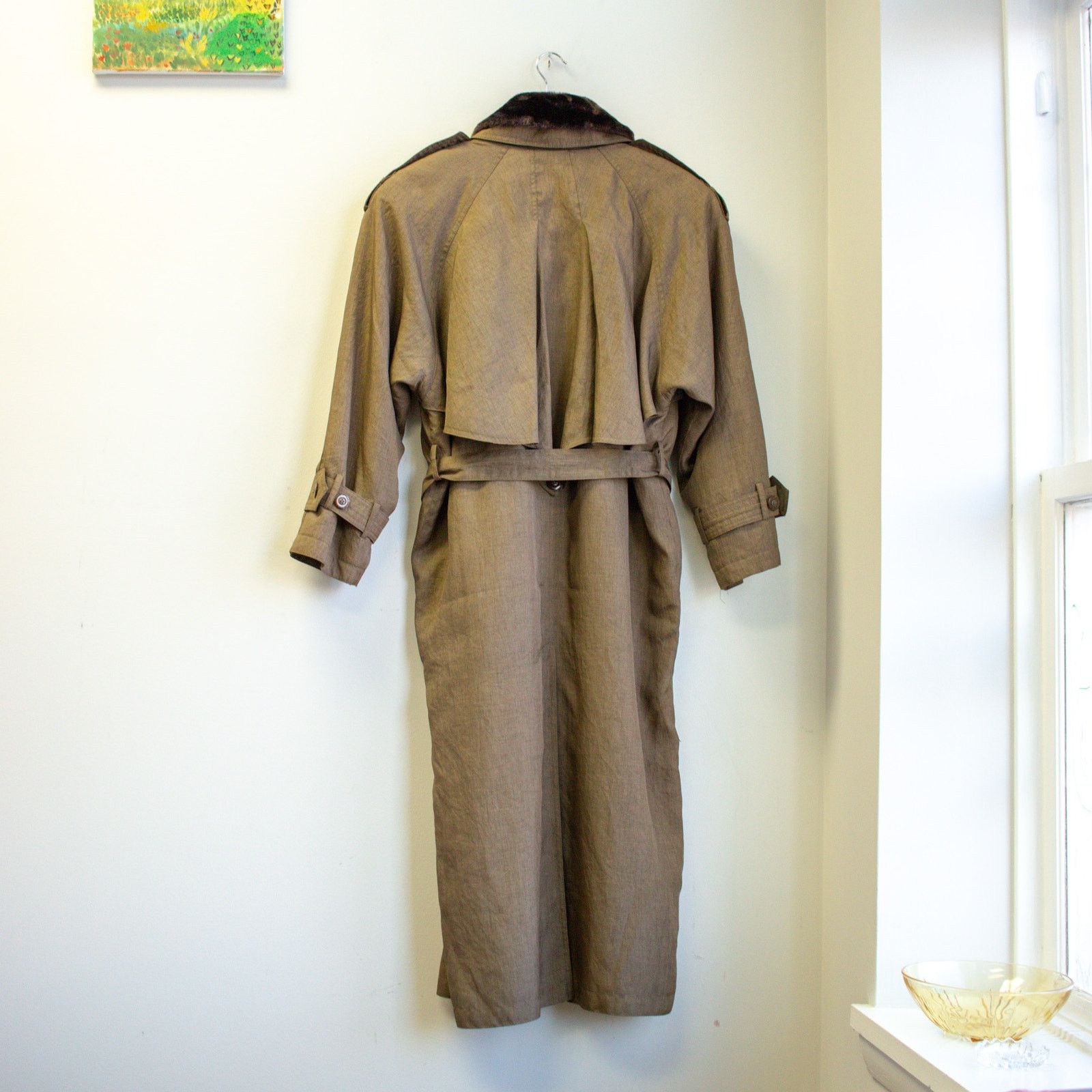 Vintage J. Gallery Greenish Fully LinedTrench Coat Size 8 Size M / US 6-8 / IT 42-44 - 2 Thumbnail