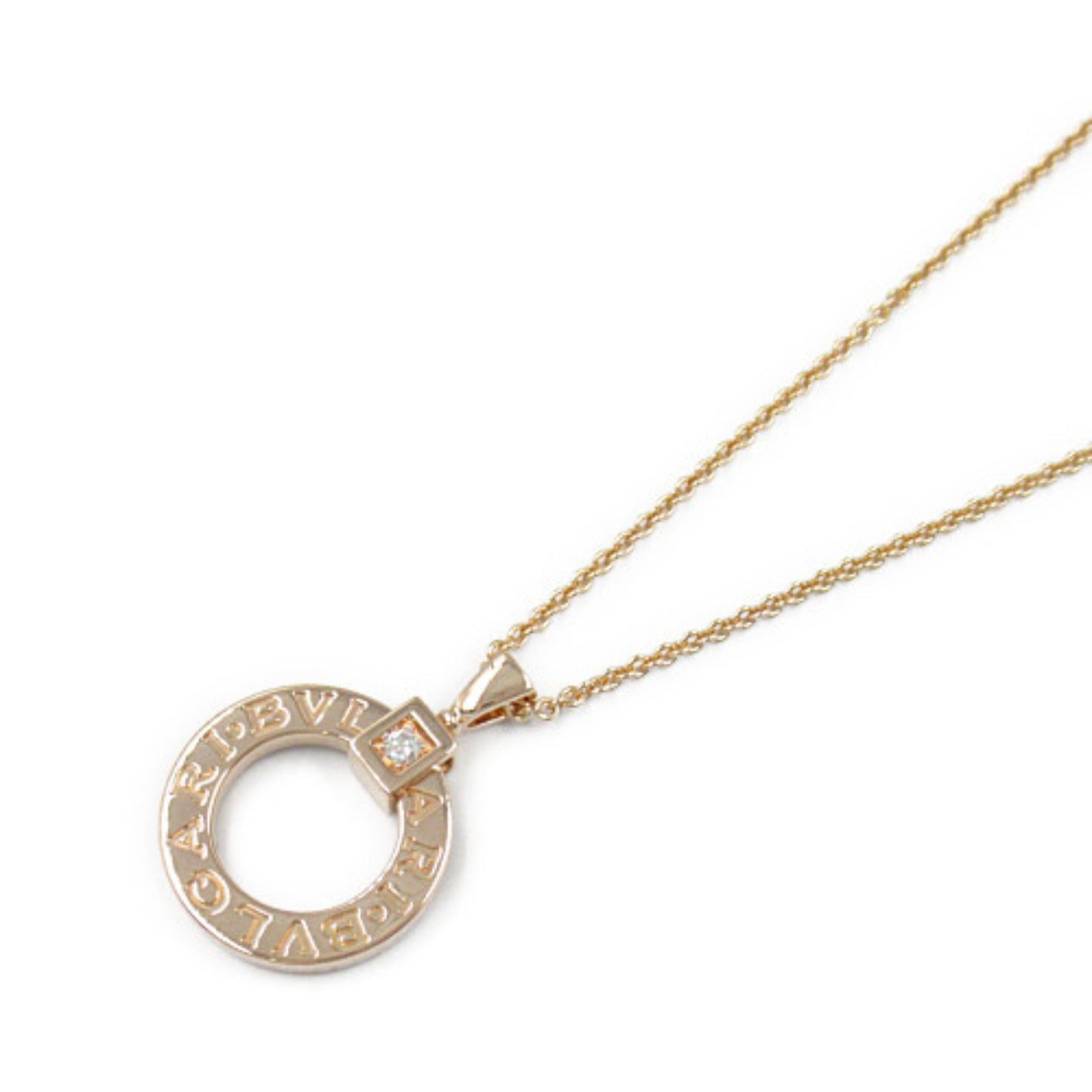 Bvlgari Bvlgari Bulgari Circle Diamond Necklace K18Pg (Pink Gold) Clear Size ONE SIZE - 1 Thumbnail