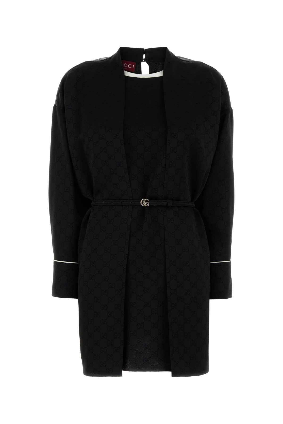 Gucci Black Crepe Dress Size XS / US 0-2 / IT 36-38 - 1 Thumbnail