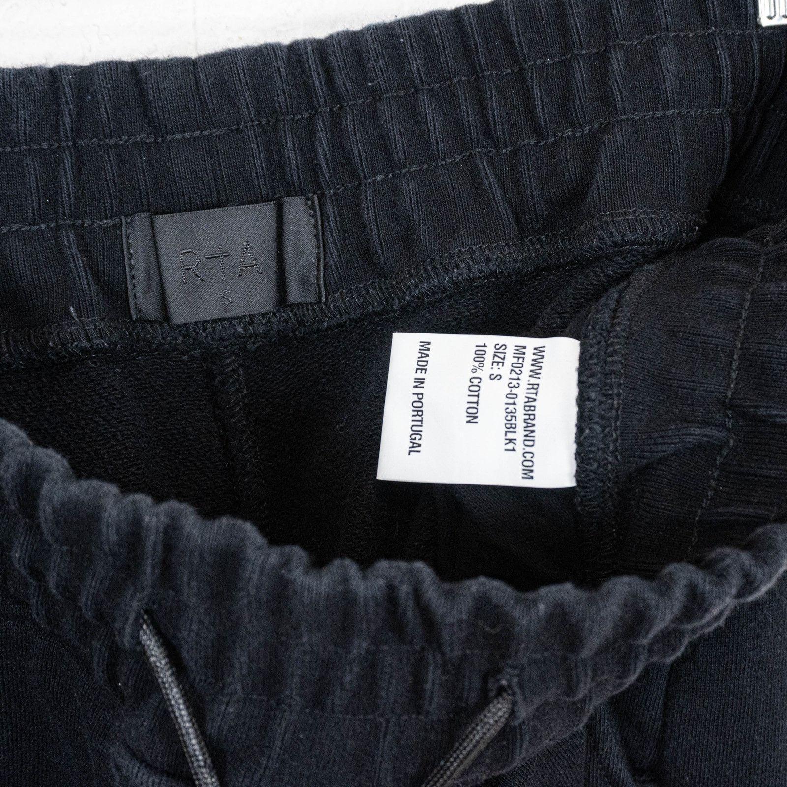 Rta RtA x DOGPOUND Terry Jogger Pant in Black cotton Sz Small Size US 28 / EU 44 - 8 Thumbnail