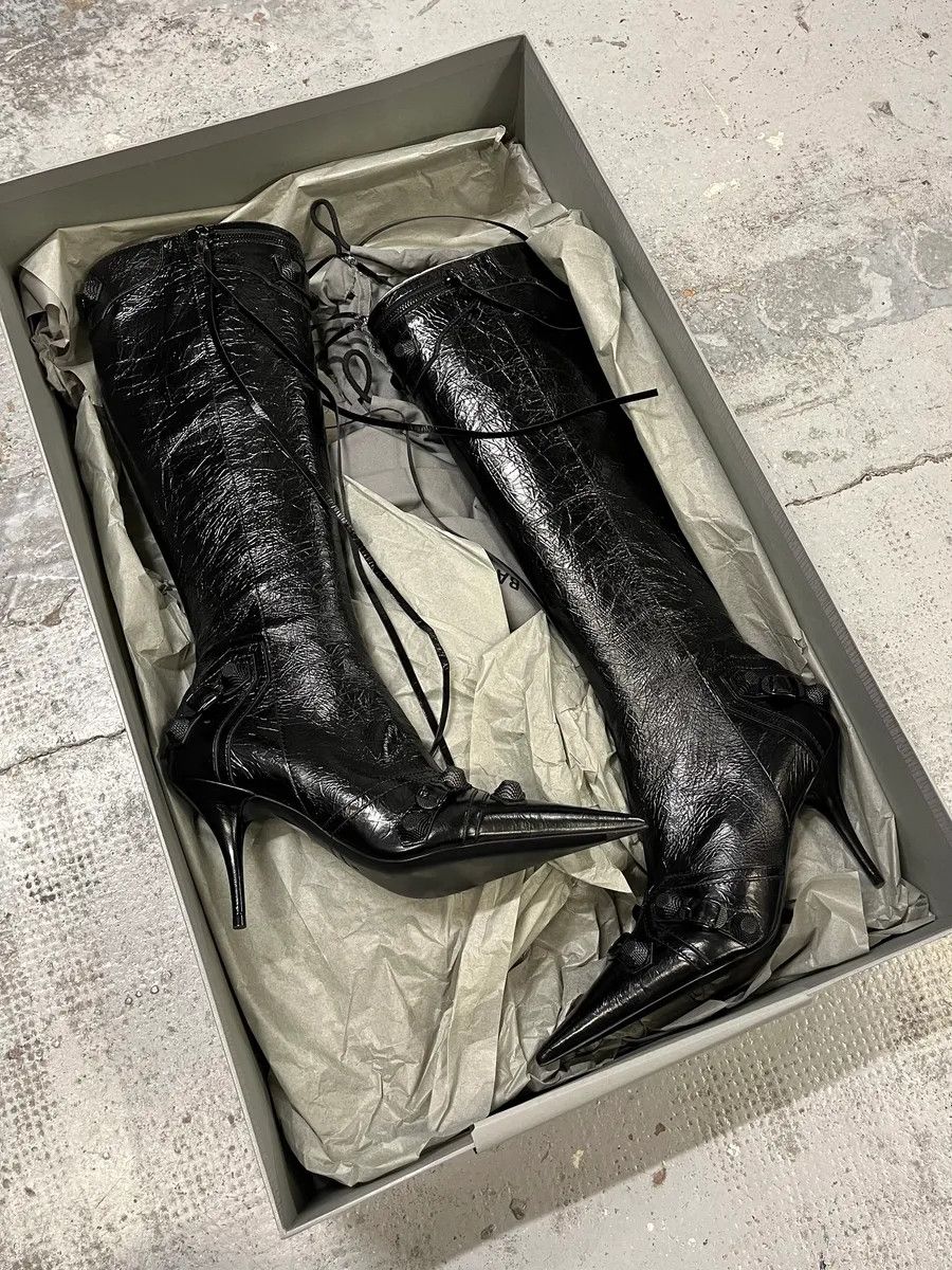Balenciaga Balenciaga City Cagole 90 Black Heels Boots Size US 7 / IT 37 - 2 Thumbnail