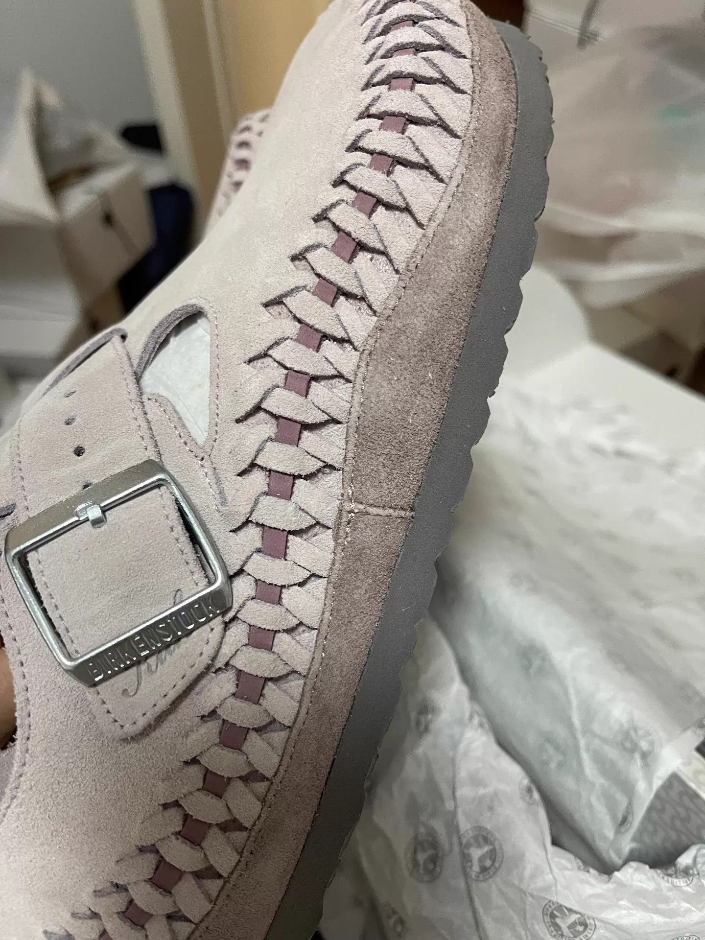 Kith KITH x BIRKENSTOCK London Braided Slipper Pink 41 Size US 8 / EU 41 - 5 Thumbnail