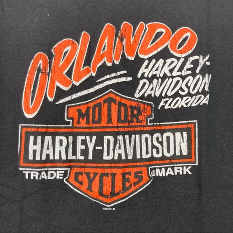 Harley Davidson Harley Davidson Orlando Florida V-Neck T-Shirt Size US XS / EU 42 / 0 - 2 Thumbnail