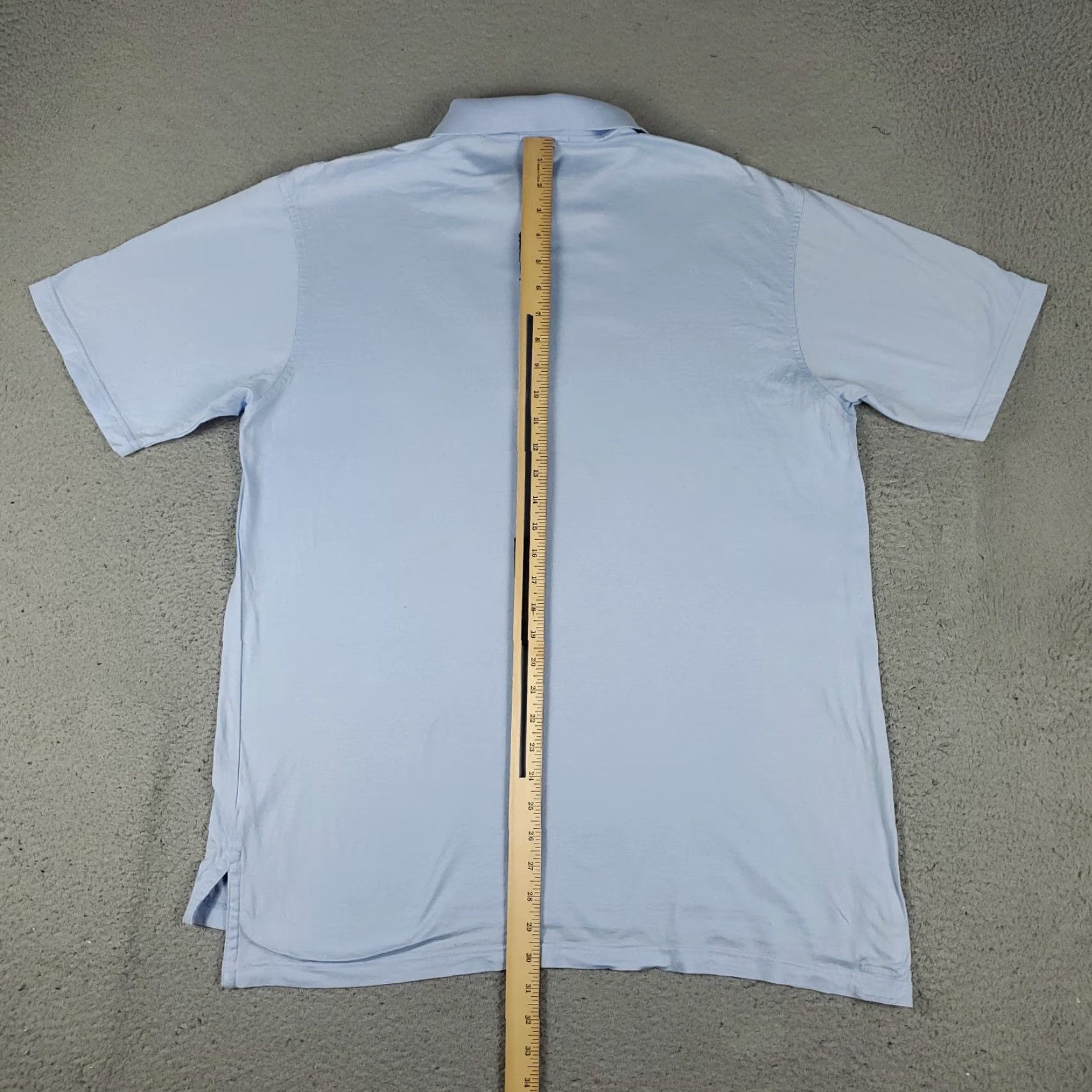 Peter Millar PETER MILLAR Polo Shirt Mens Large Light Blue Cotton Golf Short Sleeve Adult L Blue Logo Modern Preppy Mens Size US L / EU 52-54 / 3 - 5 Thumbnail