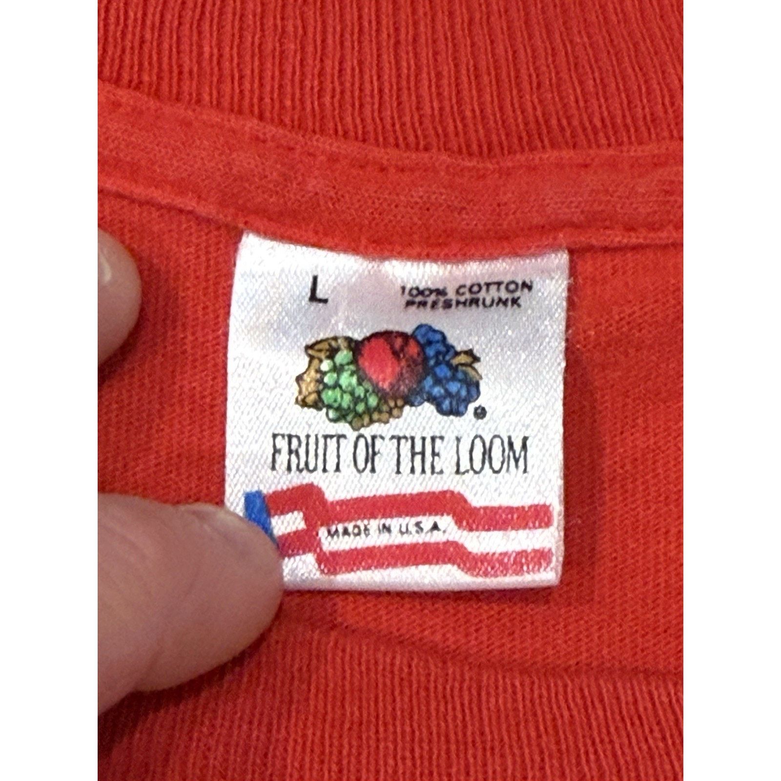 Fruit Of The Loom Chicago Blackhawks NHL Hockey 90s 1990 Tee Shirt Large Size US L / EU 52-54 / 3 - 4 Thumbnail