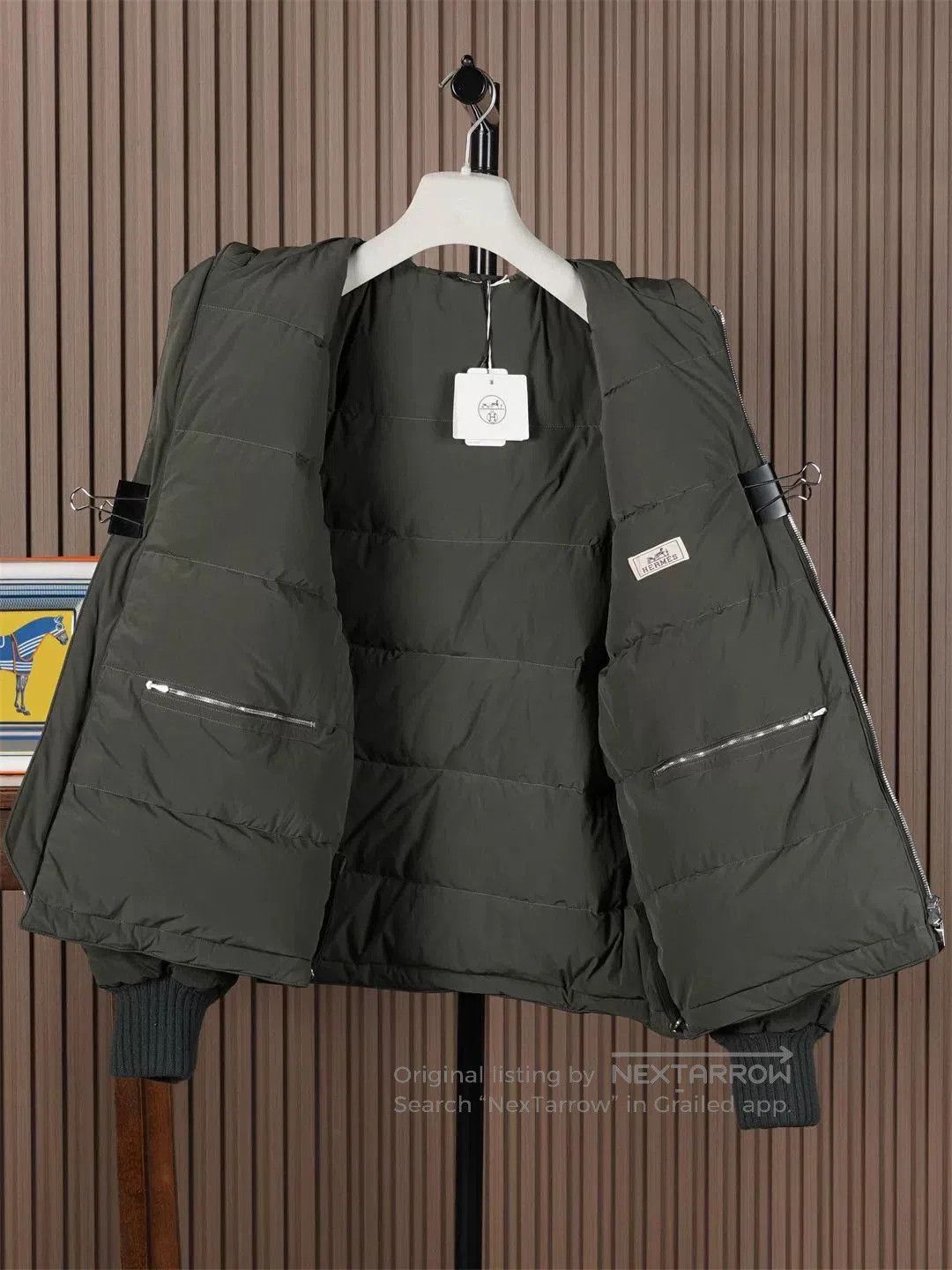 Hermes Hermes Men's Hooded Down Jacket. Size US L / EU 52-54 / 3 - 3 Thumbnail