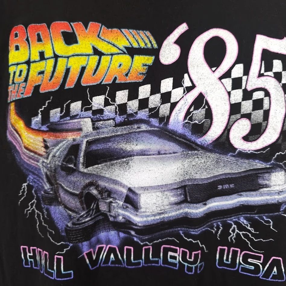 Vintage VINTAGE Back To The Future Racing T Shirt Mens Large Black USA Hill Valley USA Size US L / EU 52-54 / 3 - 3 Thumbnail
