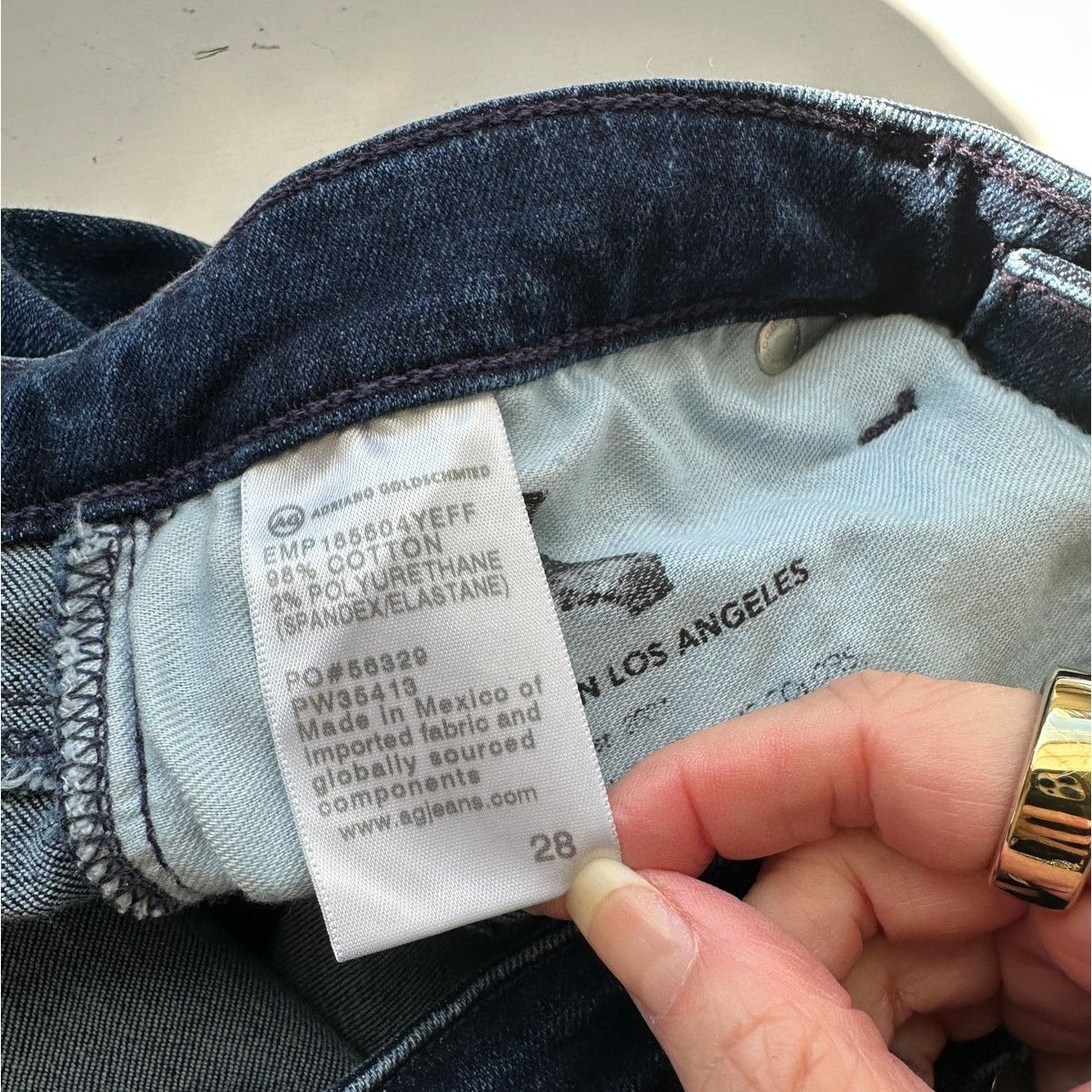 AG Adriano Goldschmied AG Prima Jeans Medium Dark Wash Womens US 28 Cigarette Size 28" / US 6 / IT 42 - 10 Thumbnail