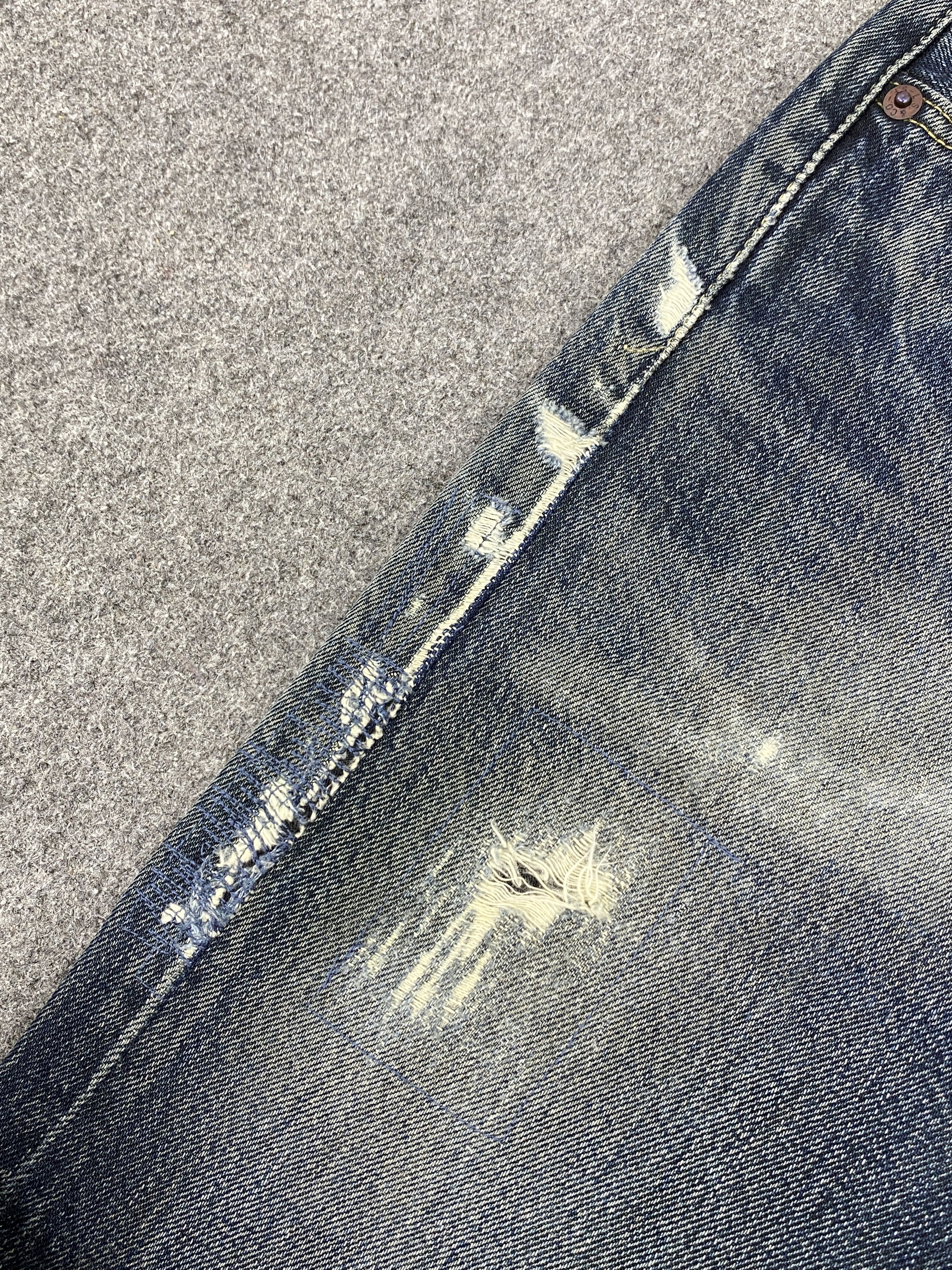 Levi's Distressed Vintage Levis 501 Blue Jeans DP2718 Size US 30 / EU 46 - 13 Thumbnail